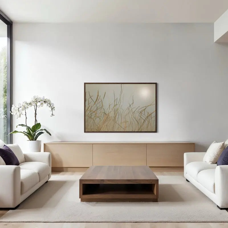 diptych of birds flying on a serene minimalistic environment