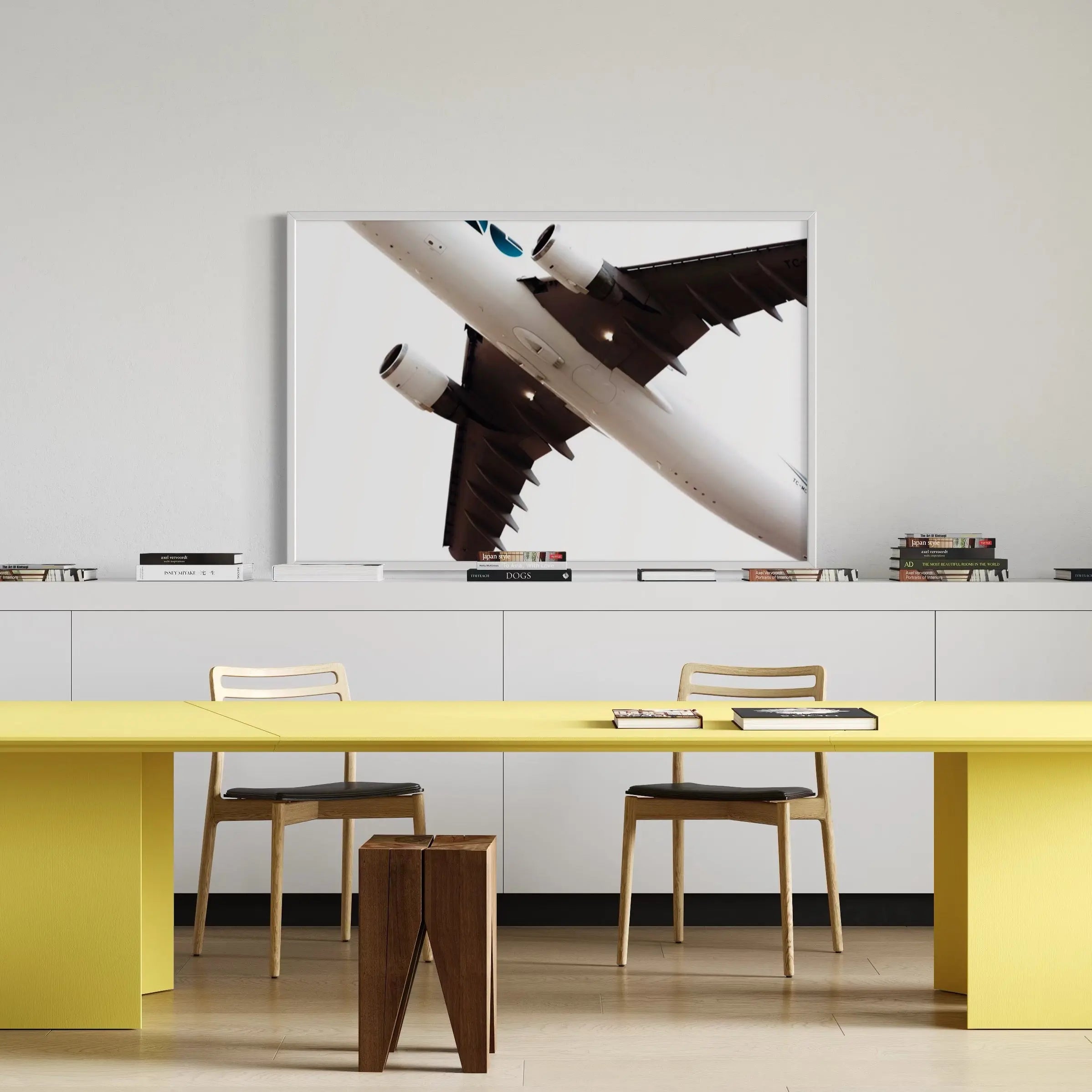 Wall Art for Office Decor depicting a Plabne in Flight
