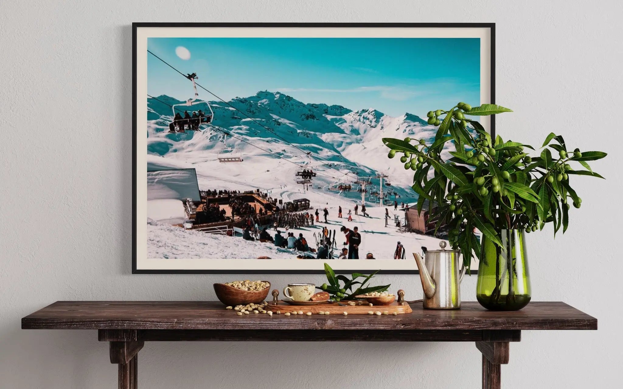 Jour de Ski by N. Norman styled in a contemporary interior setting