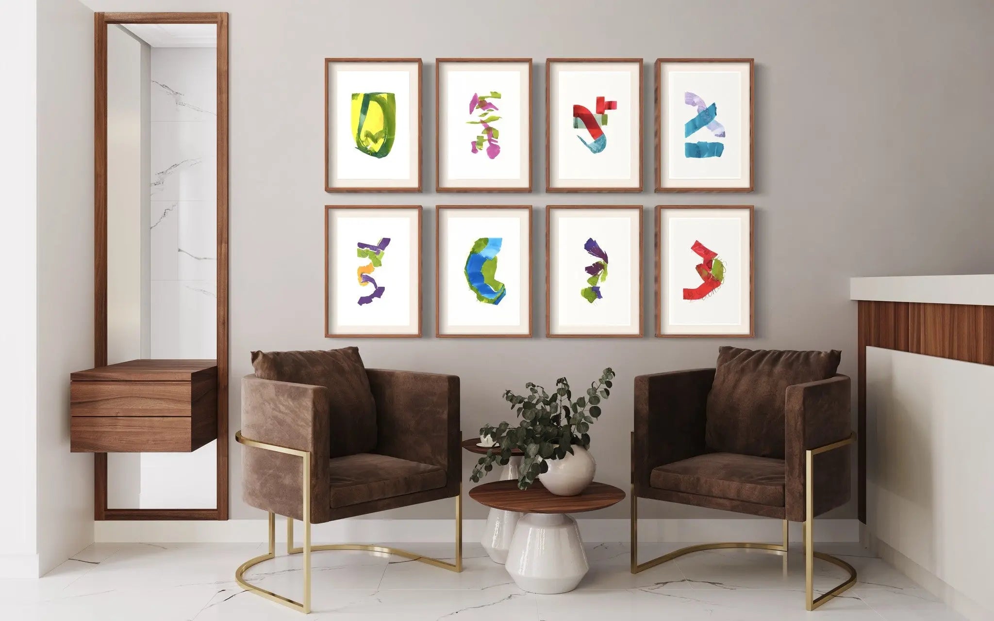 Color Study 18 by Encarnacion Portal Rubio presented in a curated interior design