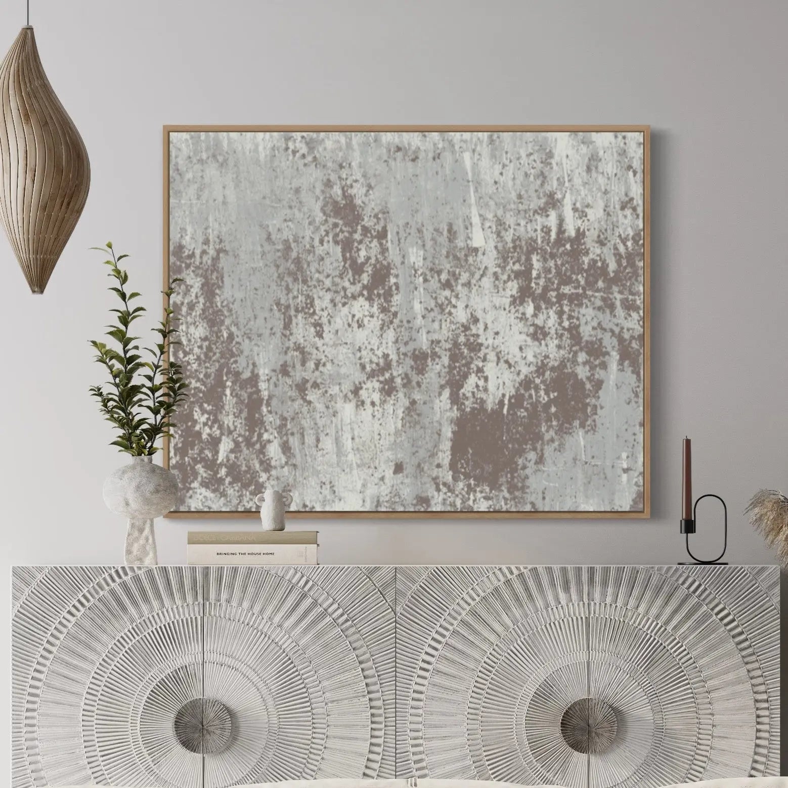 The Selknam Ascention 3 by Evelyn Ogly shown in a minimalist home decor setting