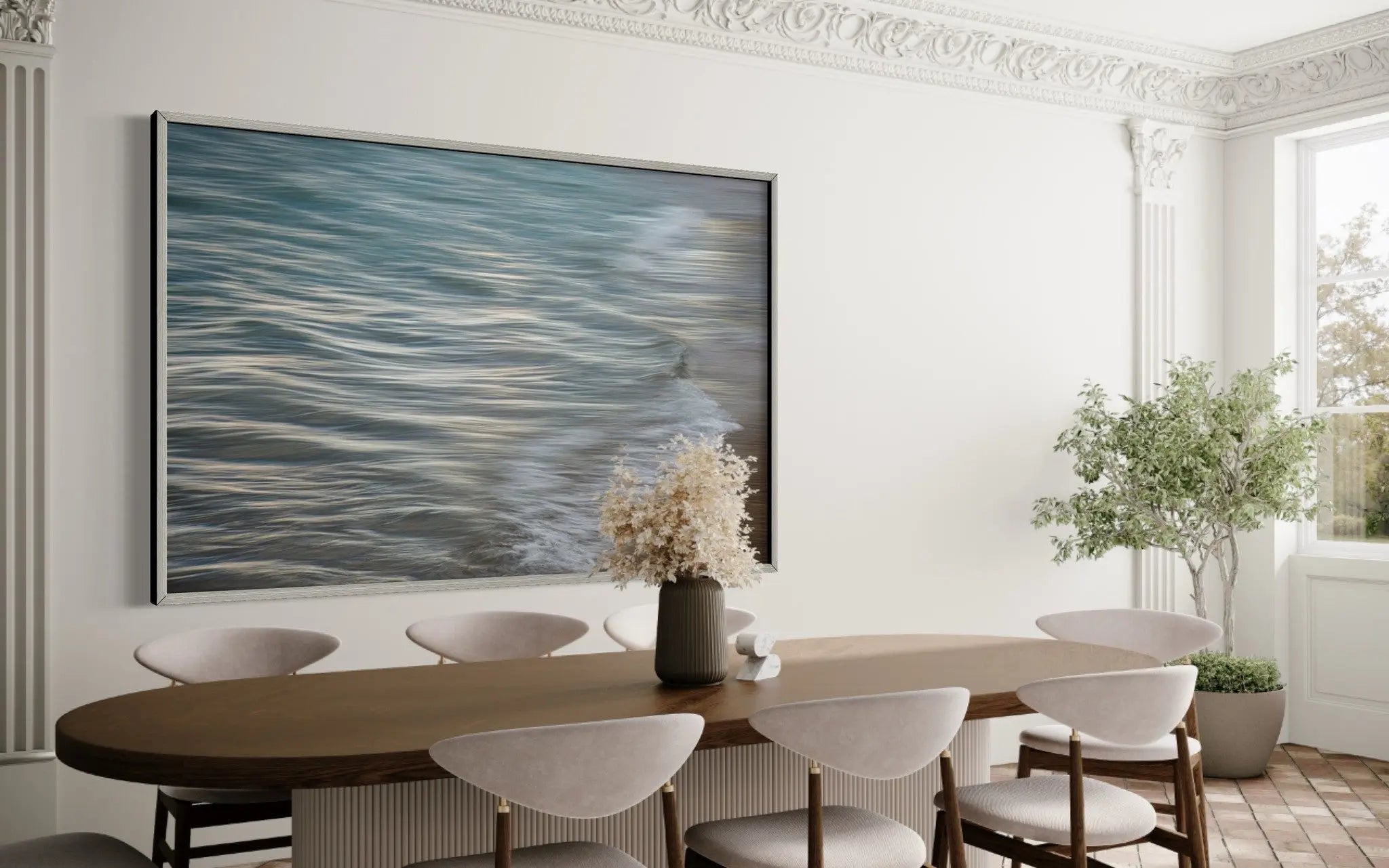 Pencil Waves by Ana Bonet showcased in a designer room setting
