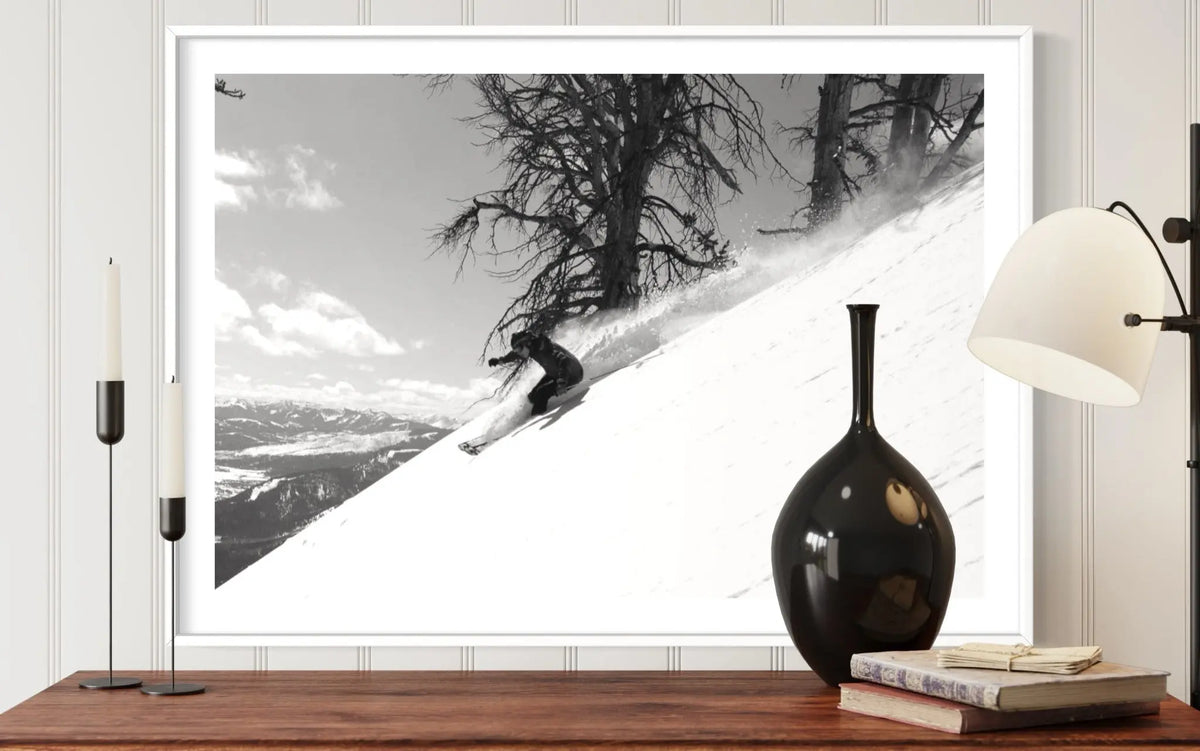 Down Fast by M. Kramer featured in an elegant interior space