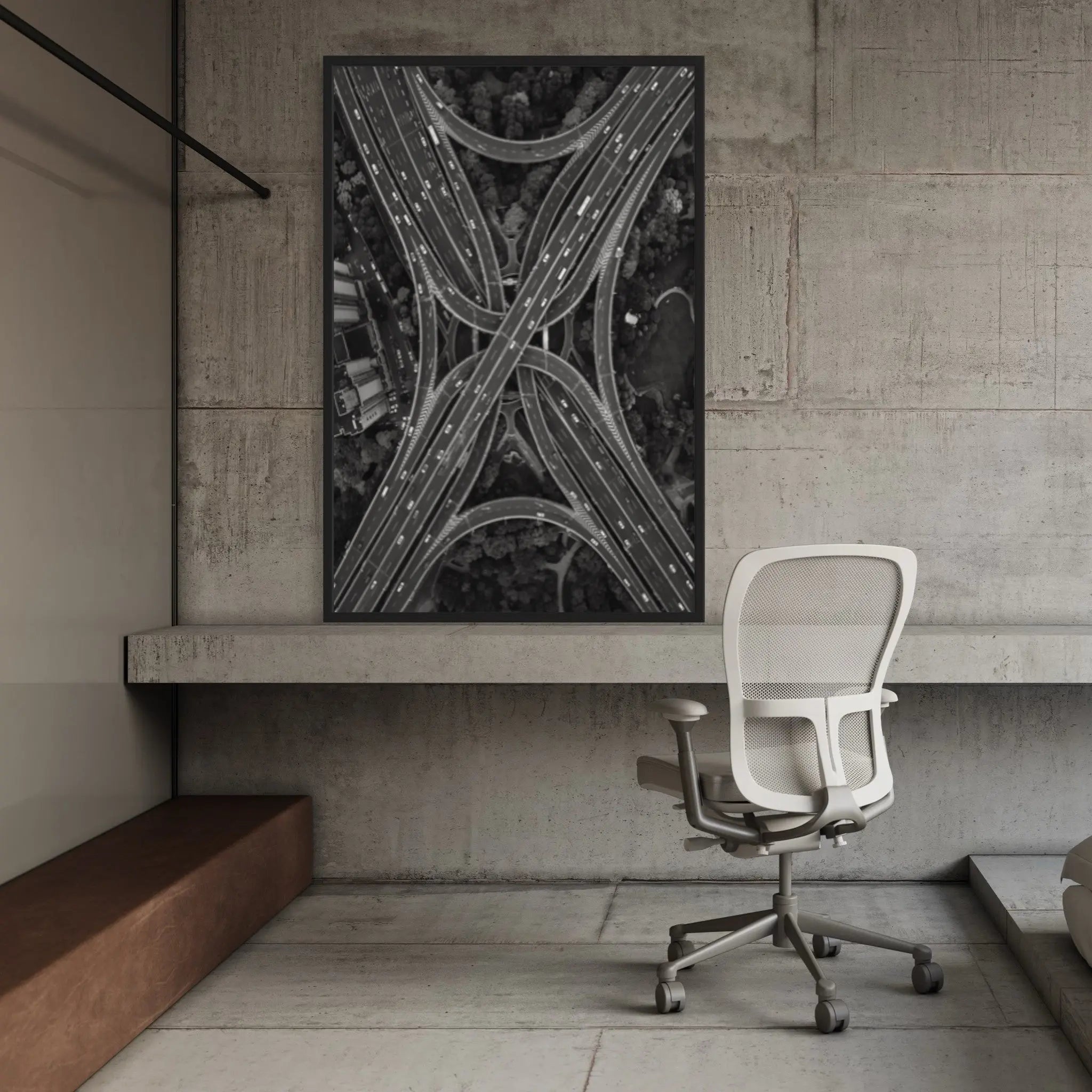 On The Road Again by Y. Ding styled in a contemporary interior setting