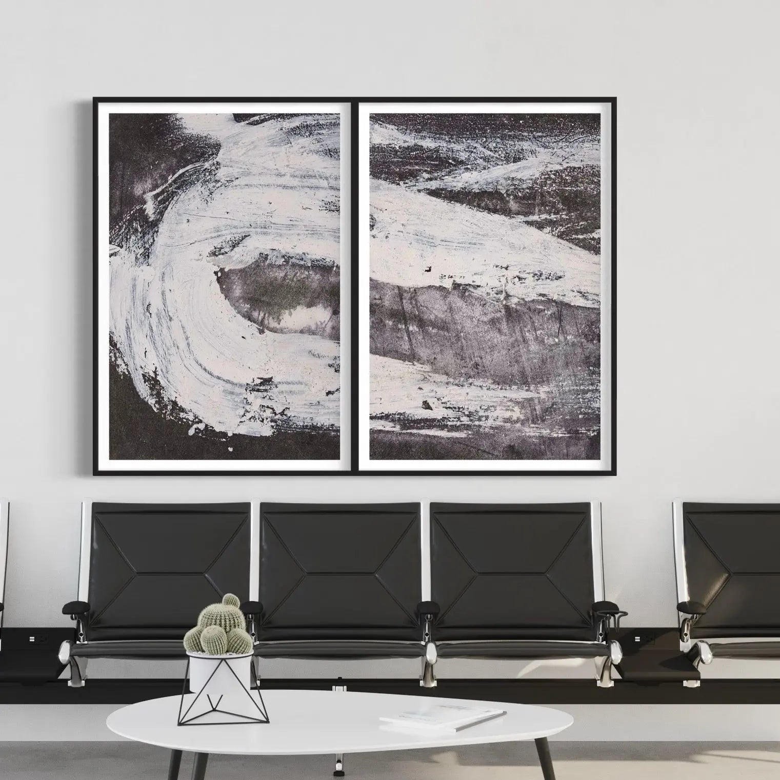 Oblivion II by Evelyn Ogly showcased in a designer room setting