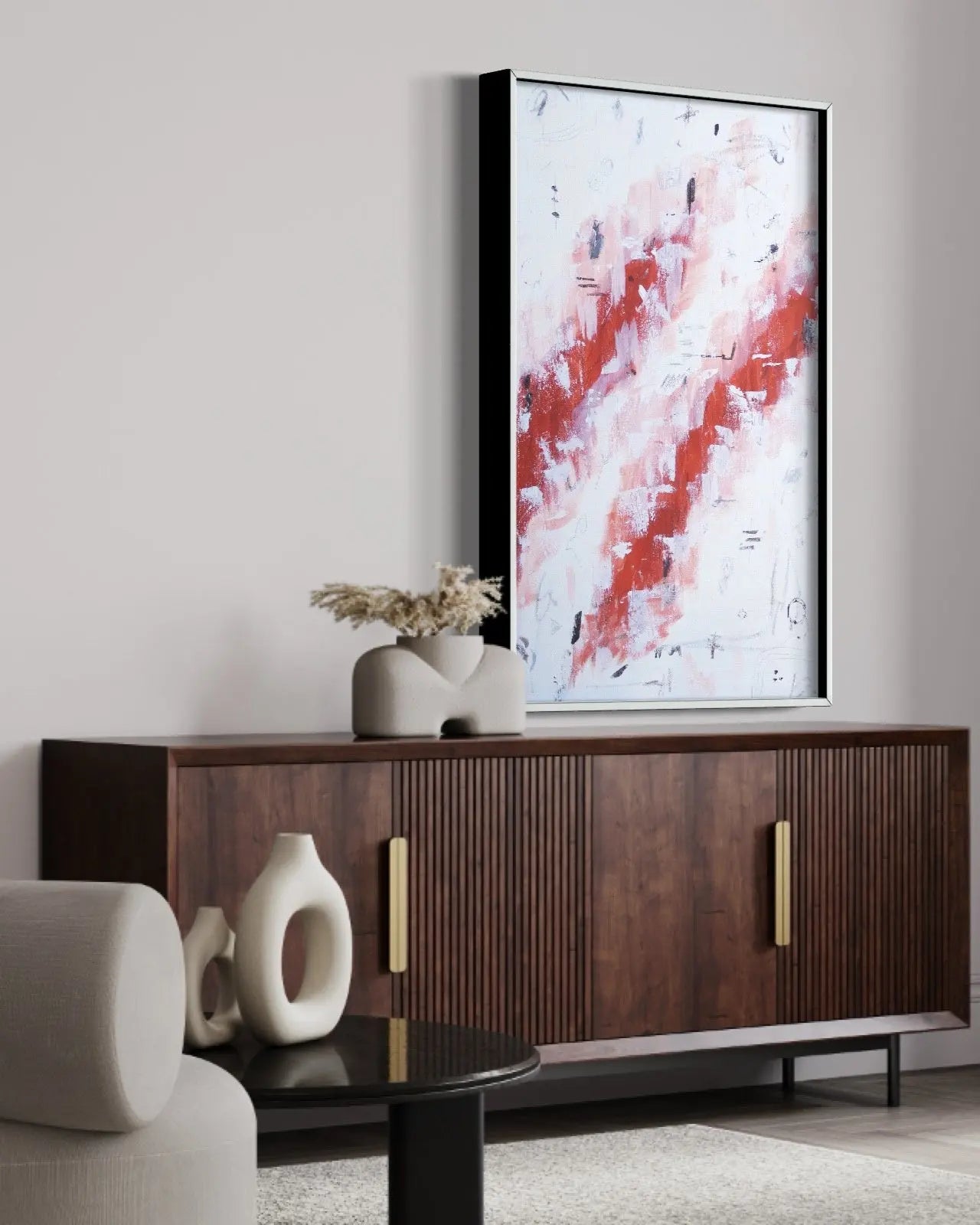 Dancing in The Rain by Chantelle Fulce installed in a luxury residential interior