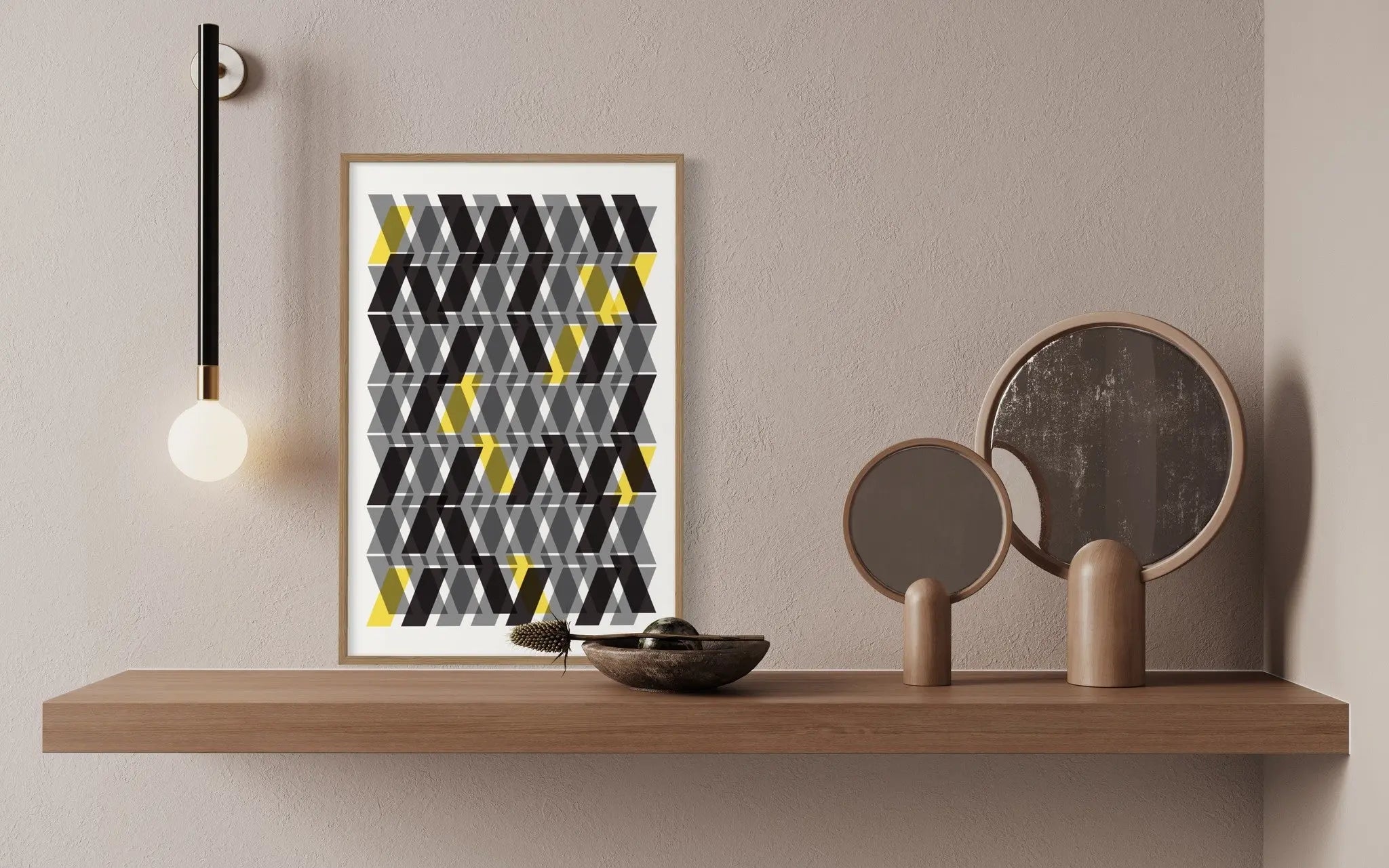 Tribes by Alejandro Franseschini showcased in a designer room setting