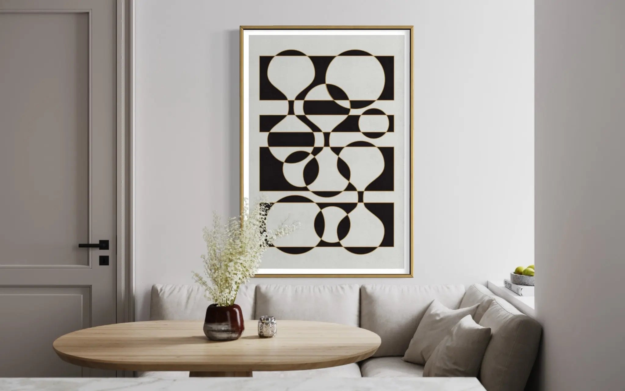 Slipping into the Future by Alejandro Franseschini showcased in a designer room setting