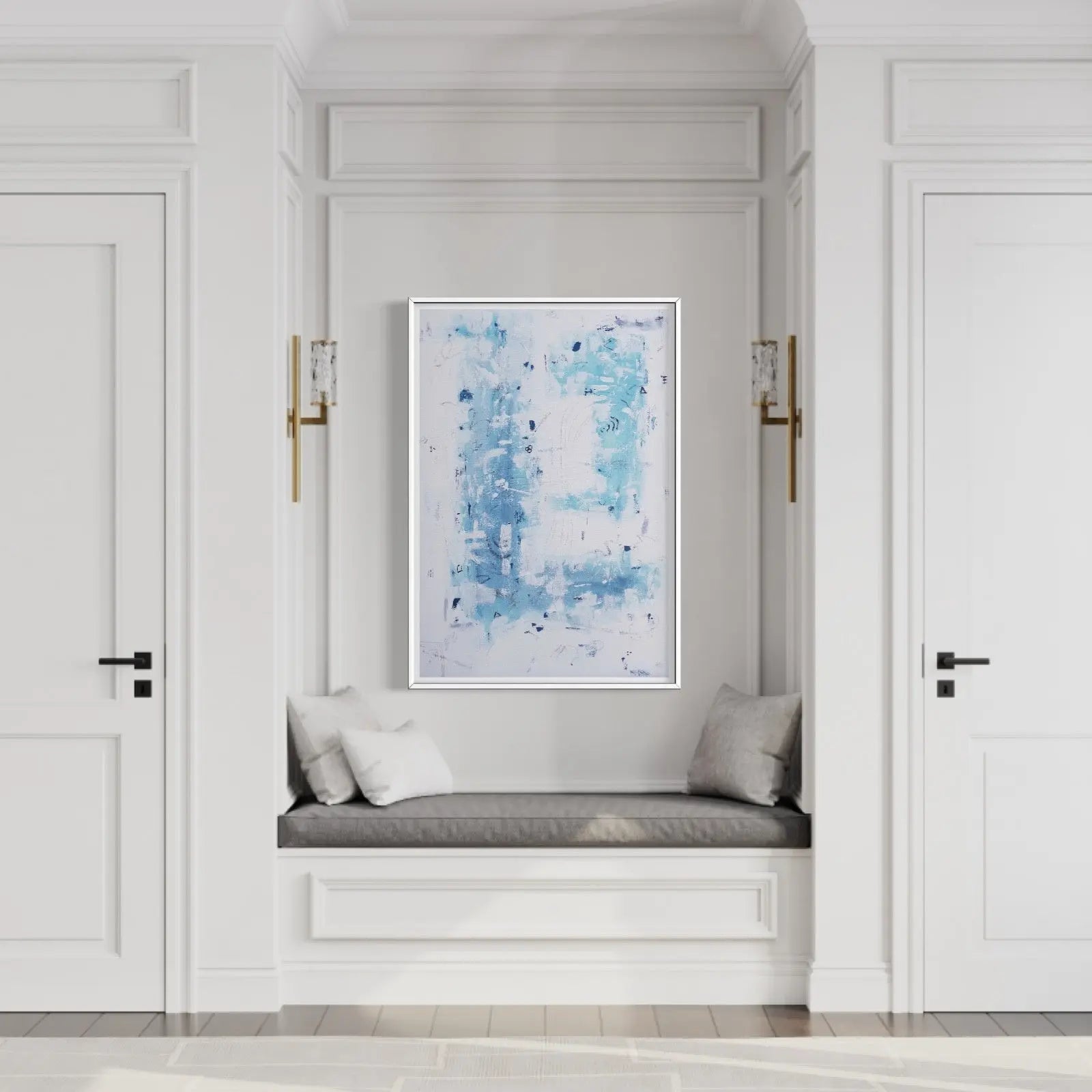 Blue Escape by Chantelle Fulce shown in a minimalist home decor setting