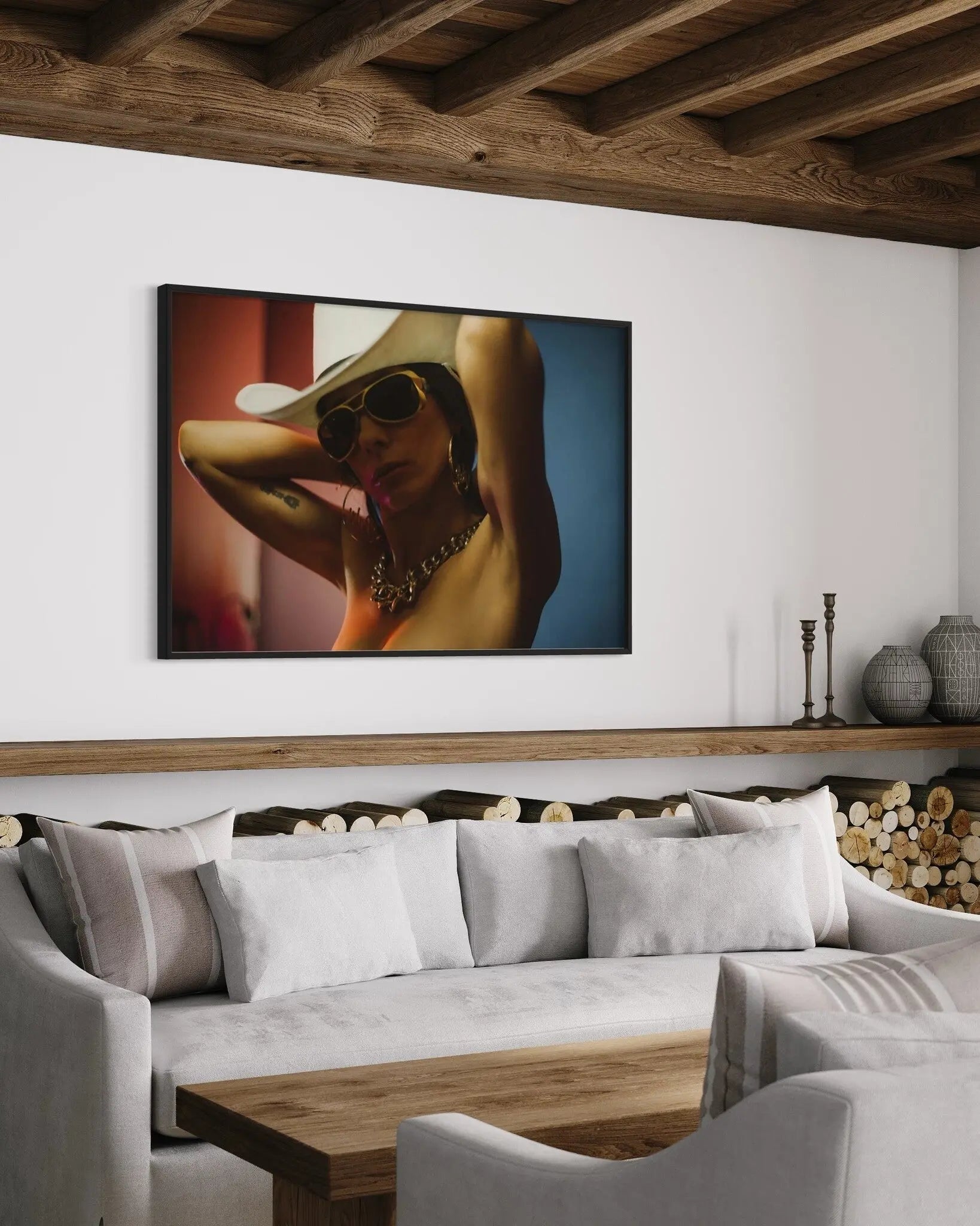 Desert Glamour showcased in a designer room setting