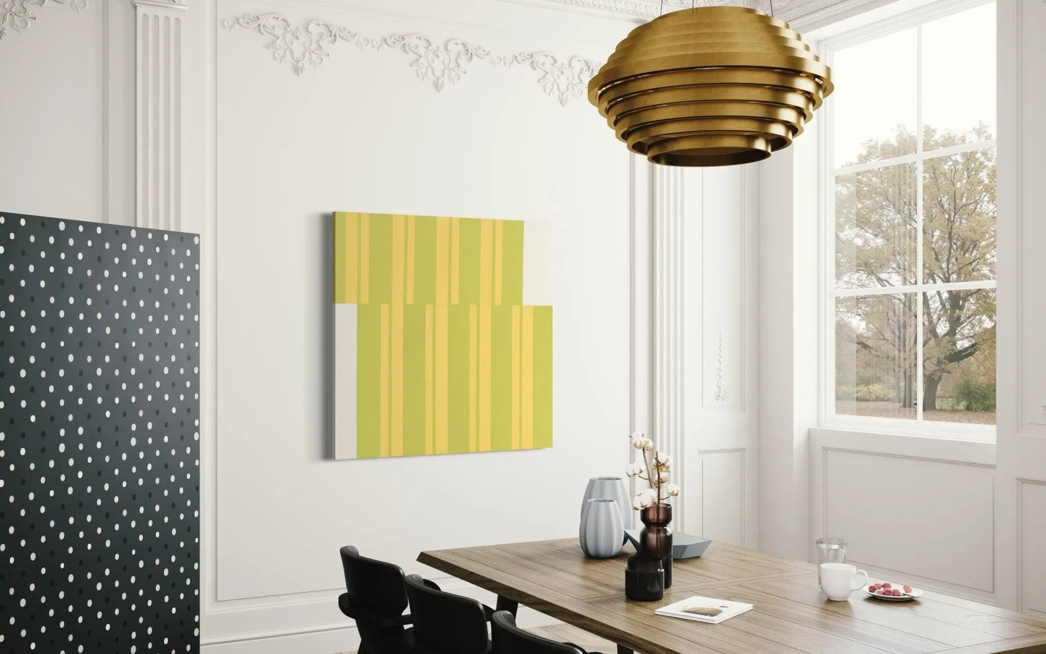Stripes #01 by Rodrigo Martin presented in a curated interior design