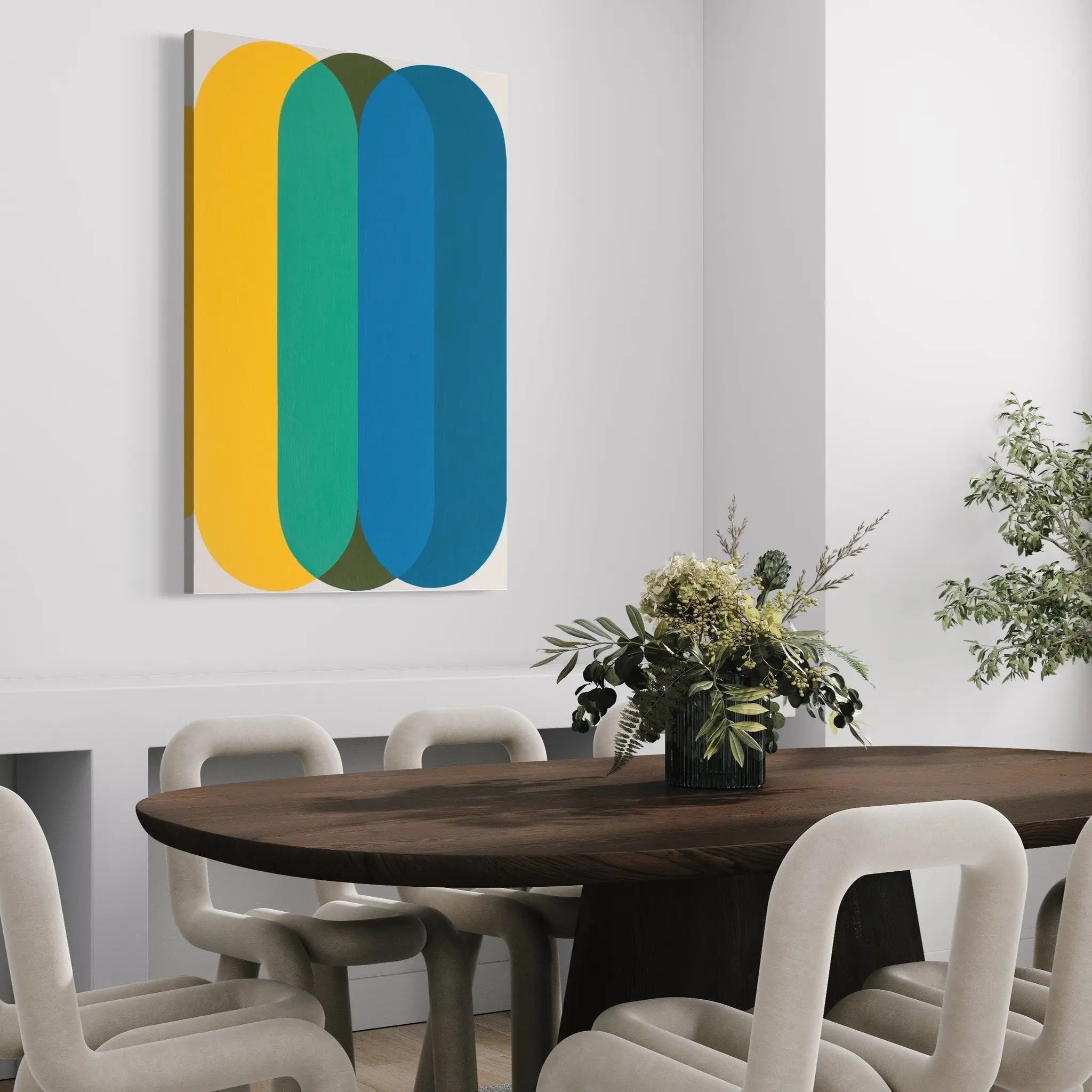 Pill 01 by Rodrigo Martin displayed in a modern living room interior