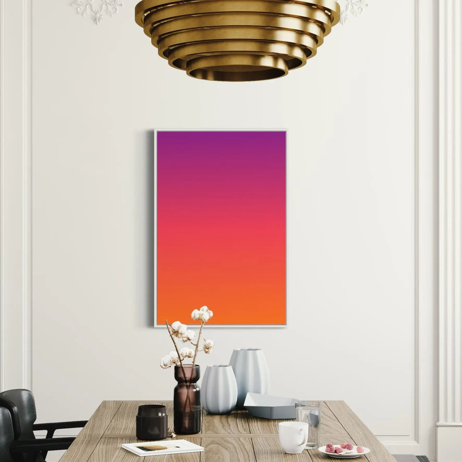 Ombre Sunset by Alejandro Franseschini presented in a curated interior design