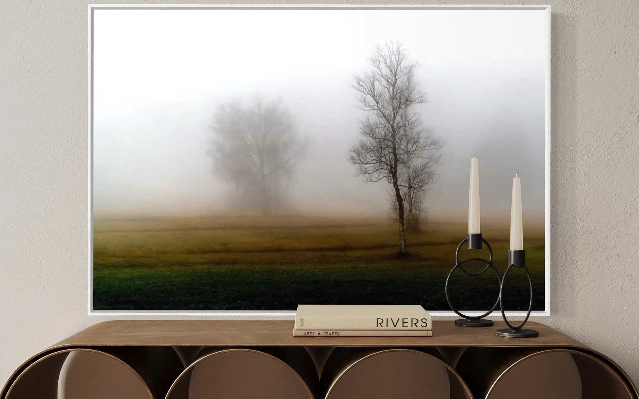 Landscape in Umbria showcased in a designer room setting