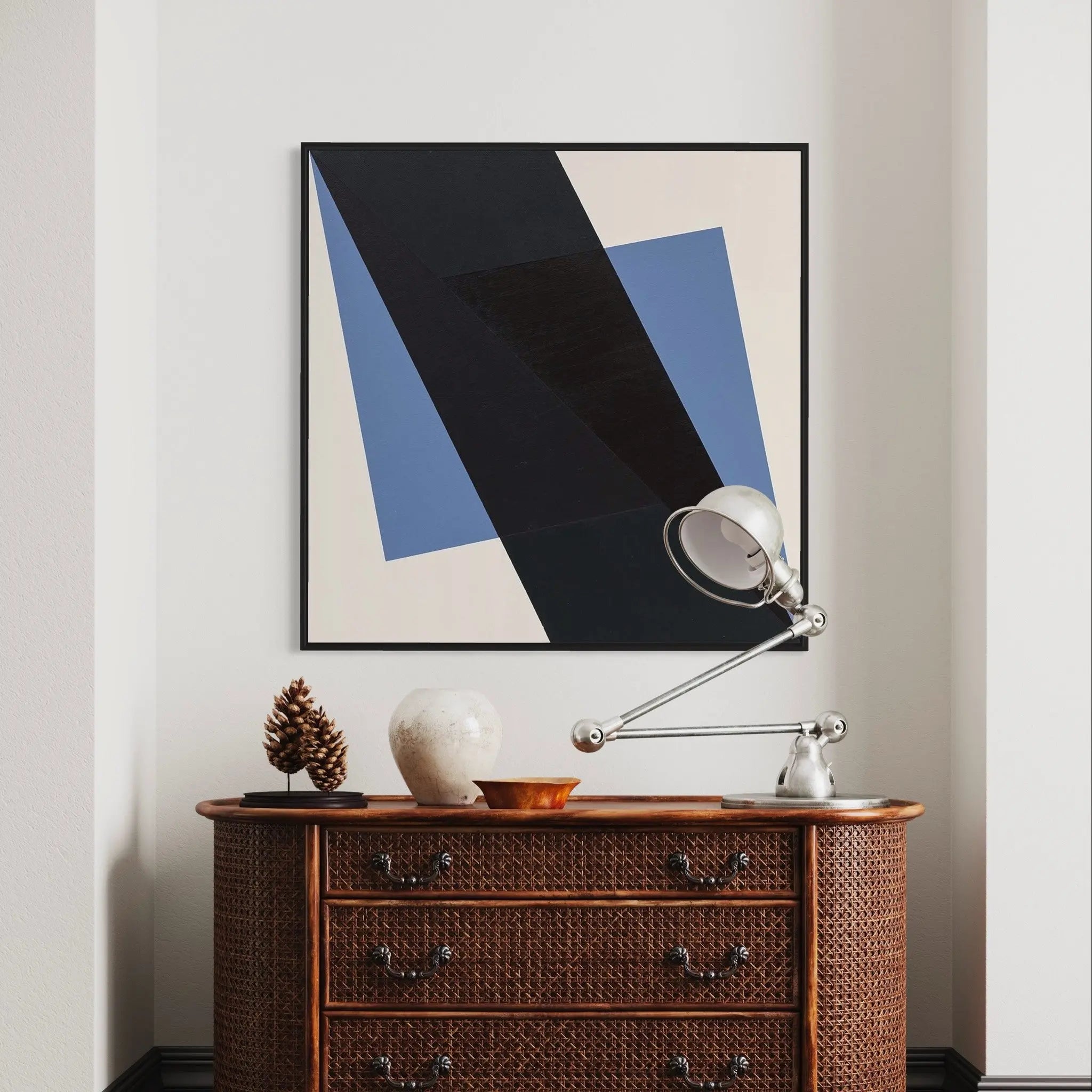 As a Square 02 by Rodrigo Martin displayed in a modern living room interior