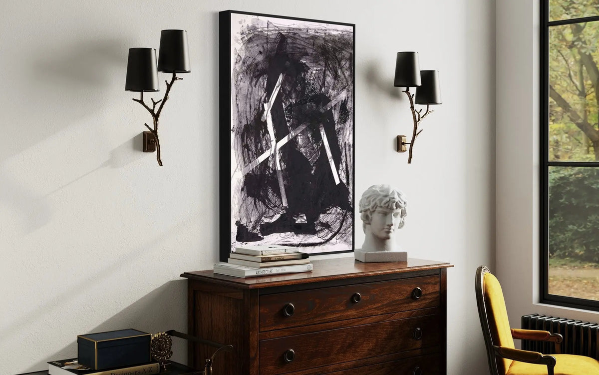 Wrapped up in Itself by Evelyn Ogly presented in a curated interior design