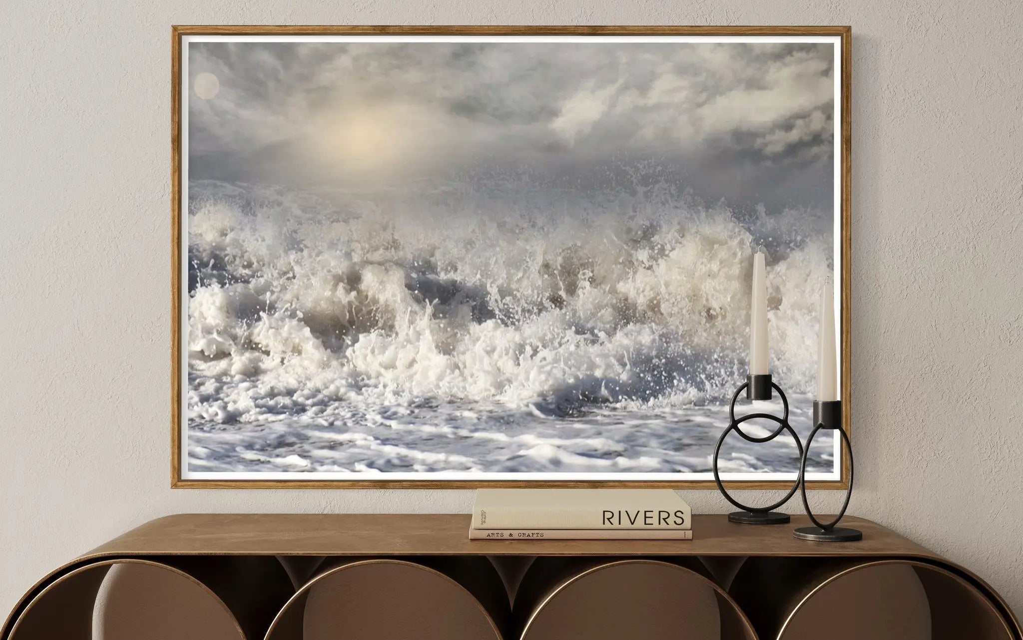 King Tide by Karen Thom presented in a curated interior design