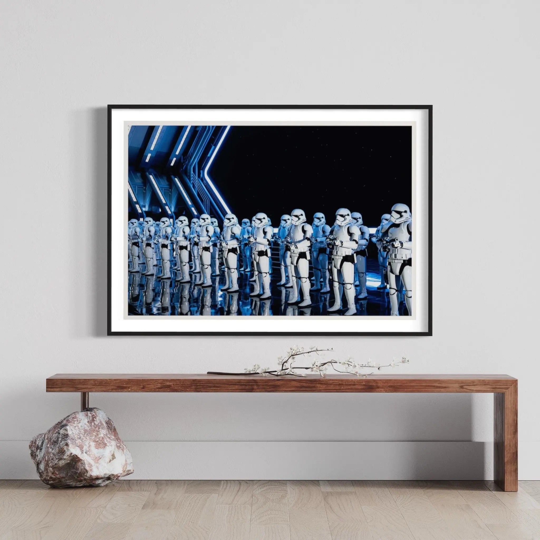 Tk Troopers by B. McGowan showcased in a designer room setting
