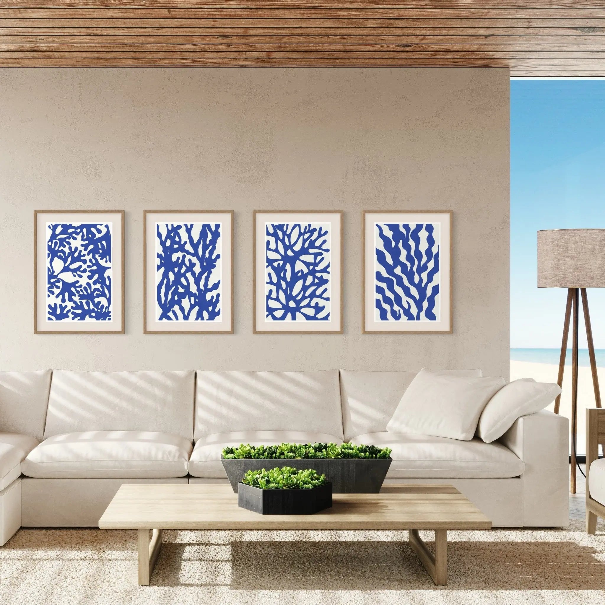 Sea Flora 1 by Alejandro Franseschini showcased in a designer room setting