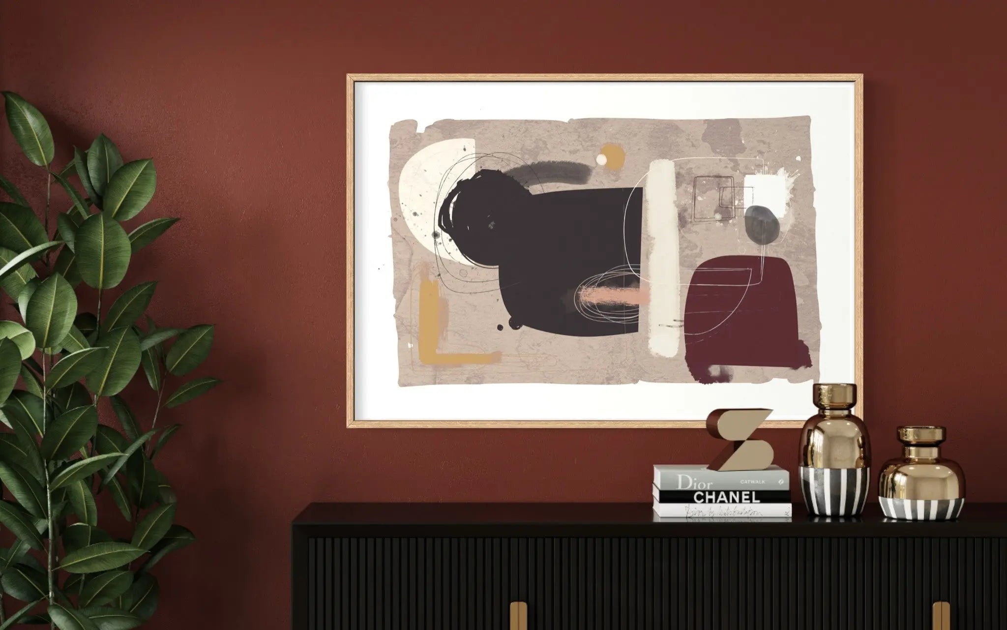 The View from the Balcony by Alejandro Franseschini styled in a contemporary interior setting