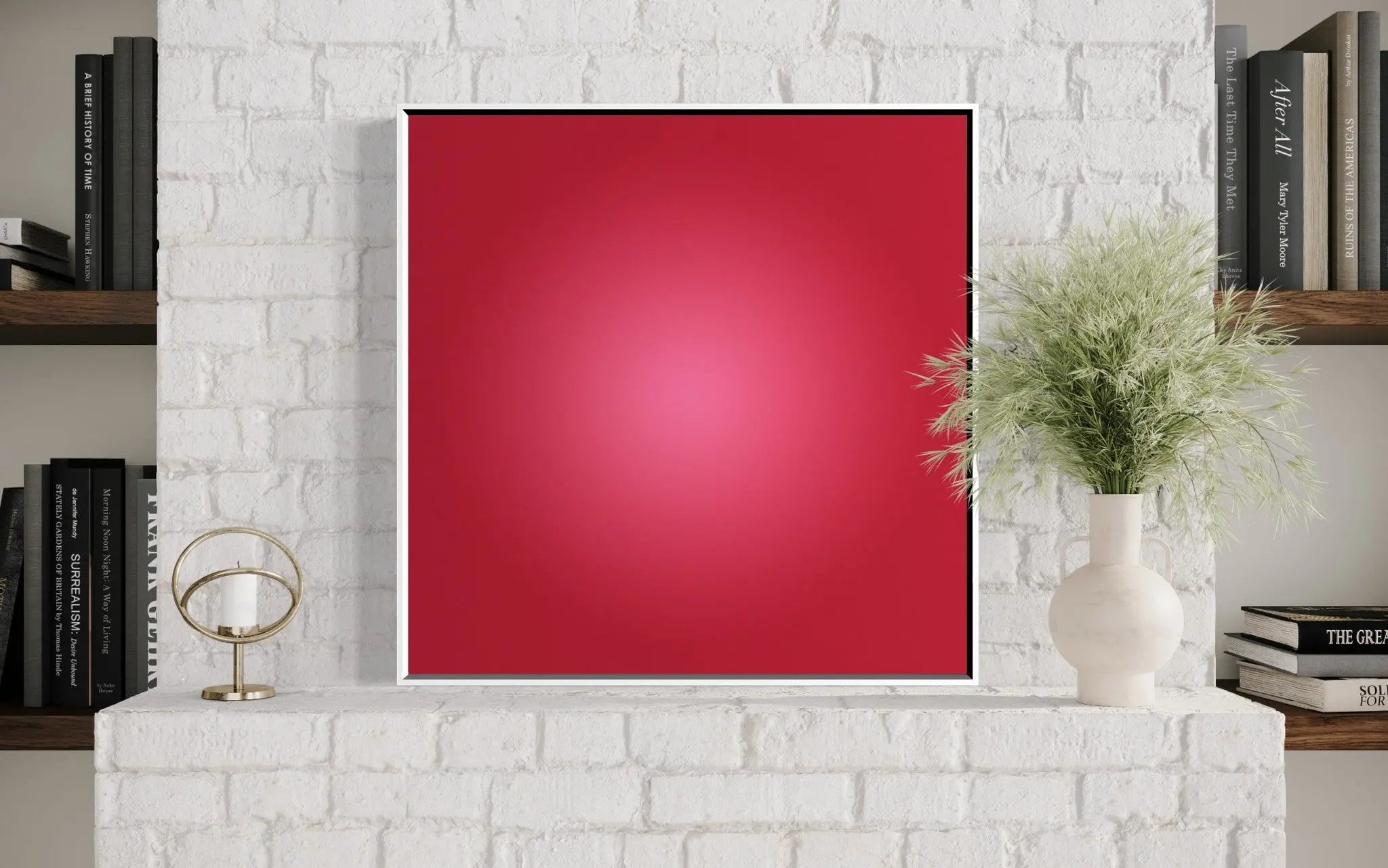Vermillion Halo by Alejandro Franseschini showcased in a designer room setting
