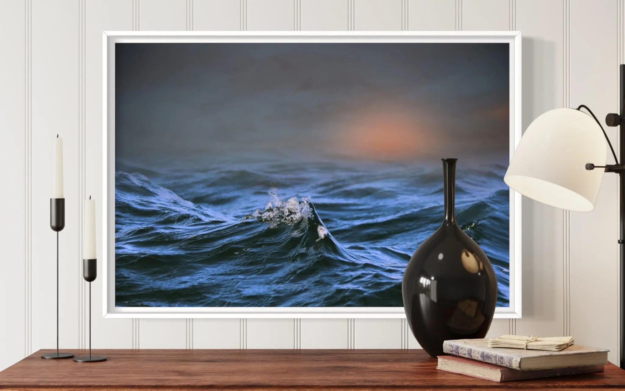 Salt Water by Karen Thom showcased in a designer room setting