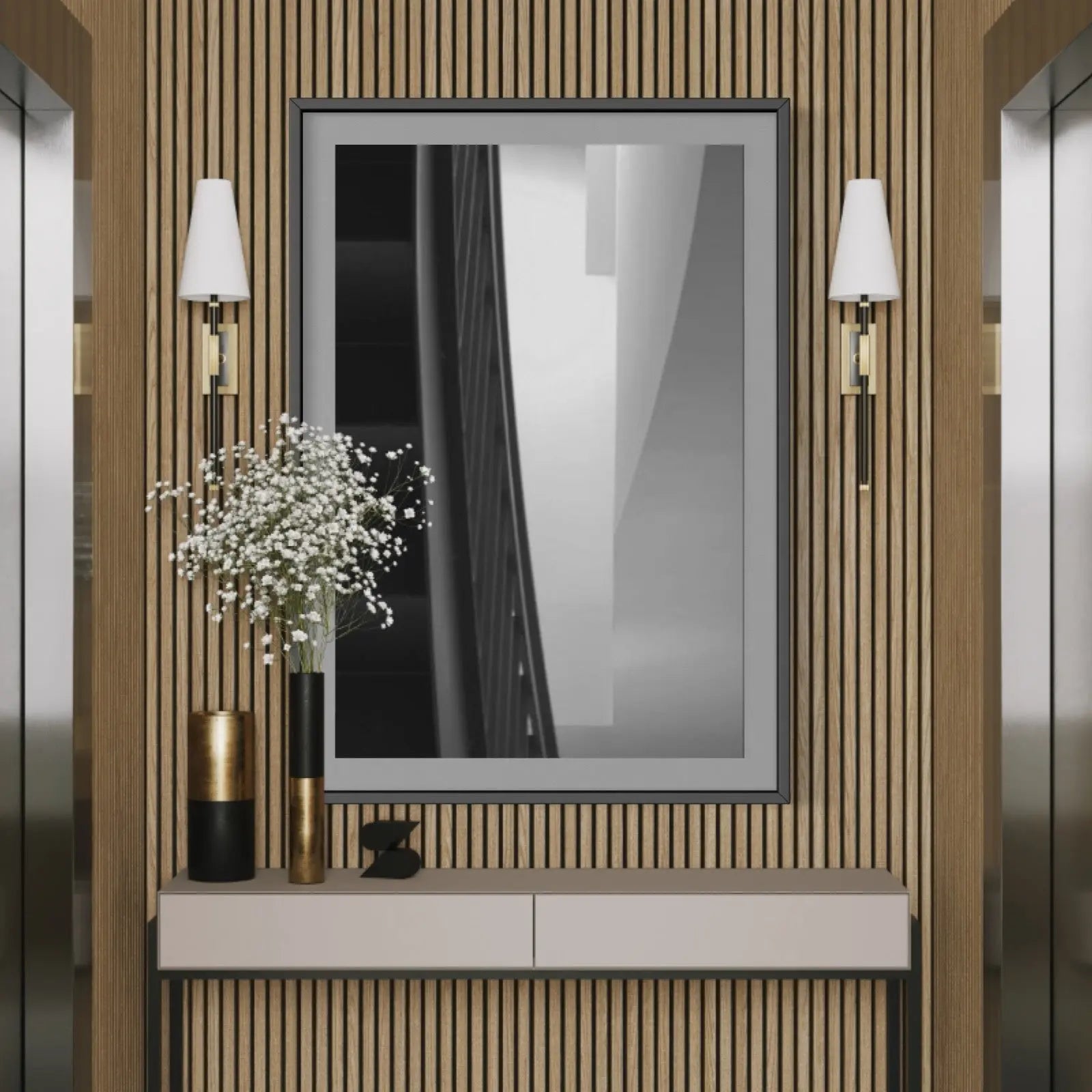Treppe by Wassily Kazimirski displayed in a modern living room interior