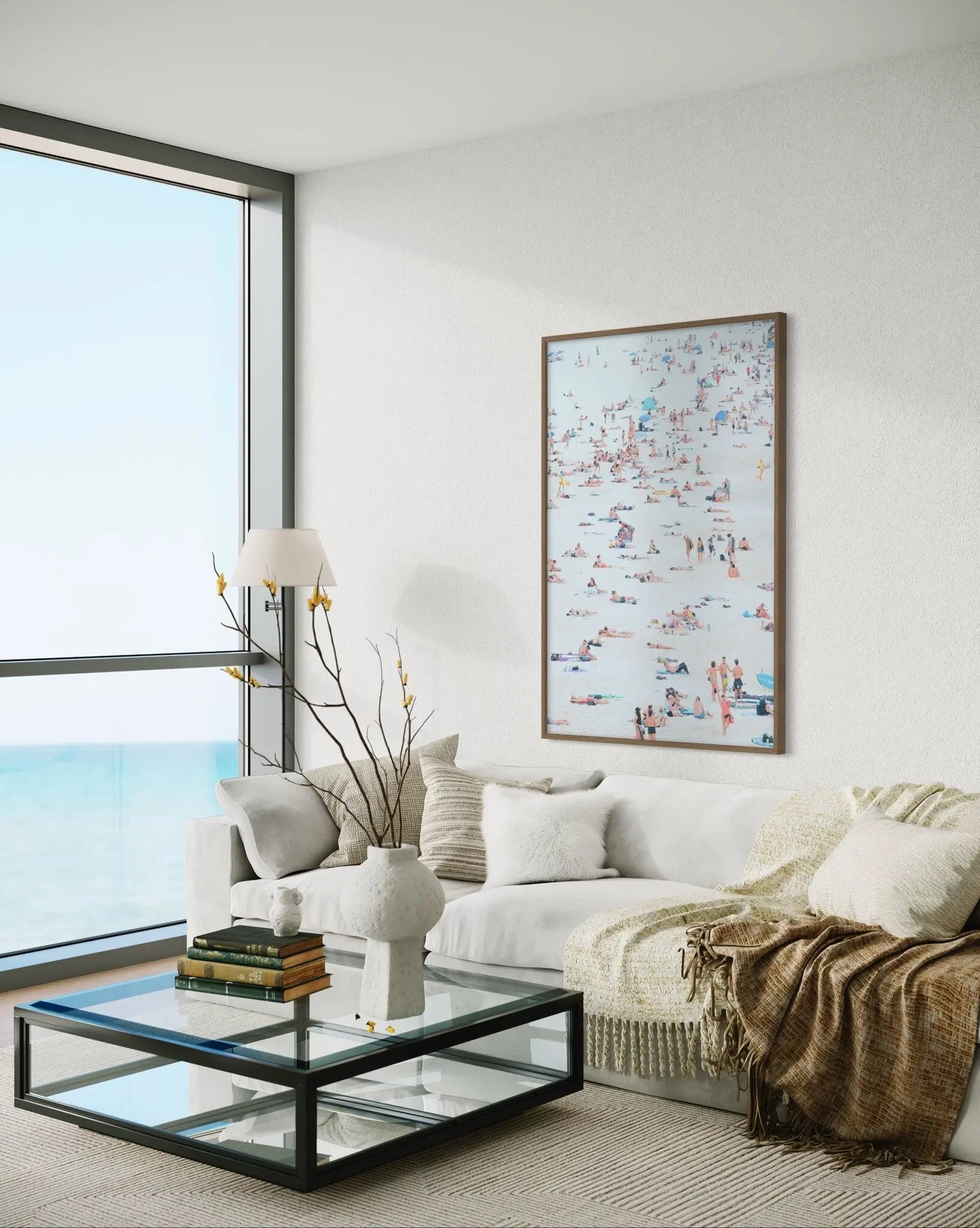 Antibes Beach by Francesco Alessandrini styled in a contemporary interior setting