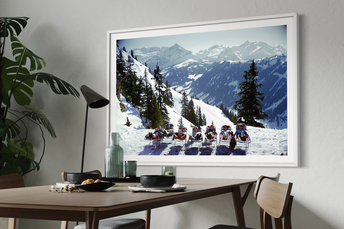 Lounging in Gstaad by Slim Aarons