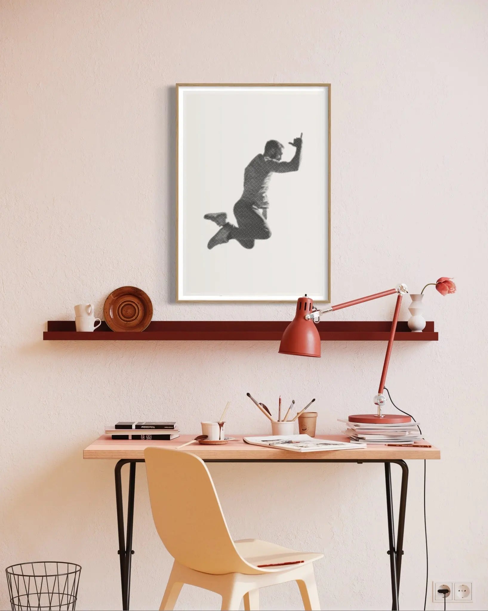 City Kids 2 by Alejandro Franseschini displayed in a modern living room interior