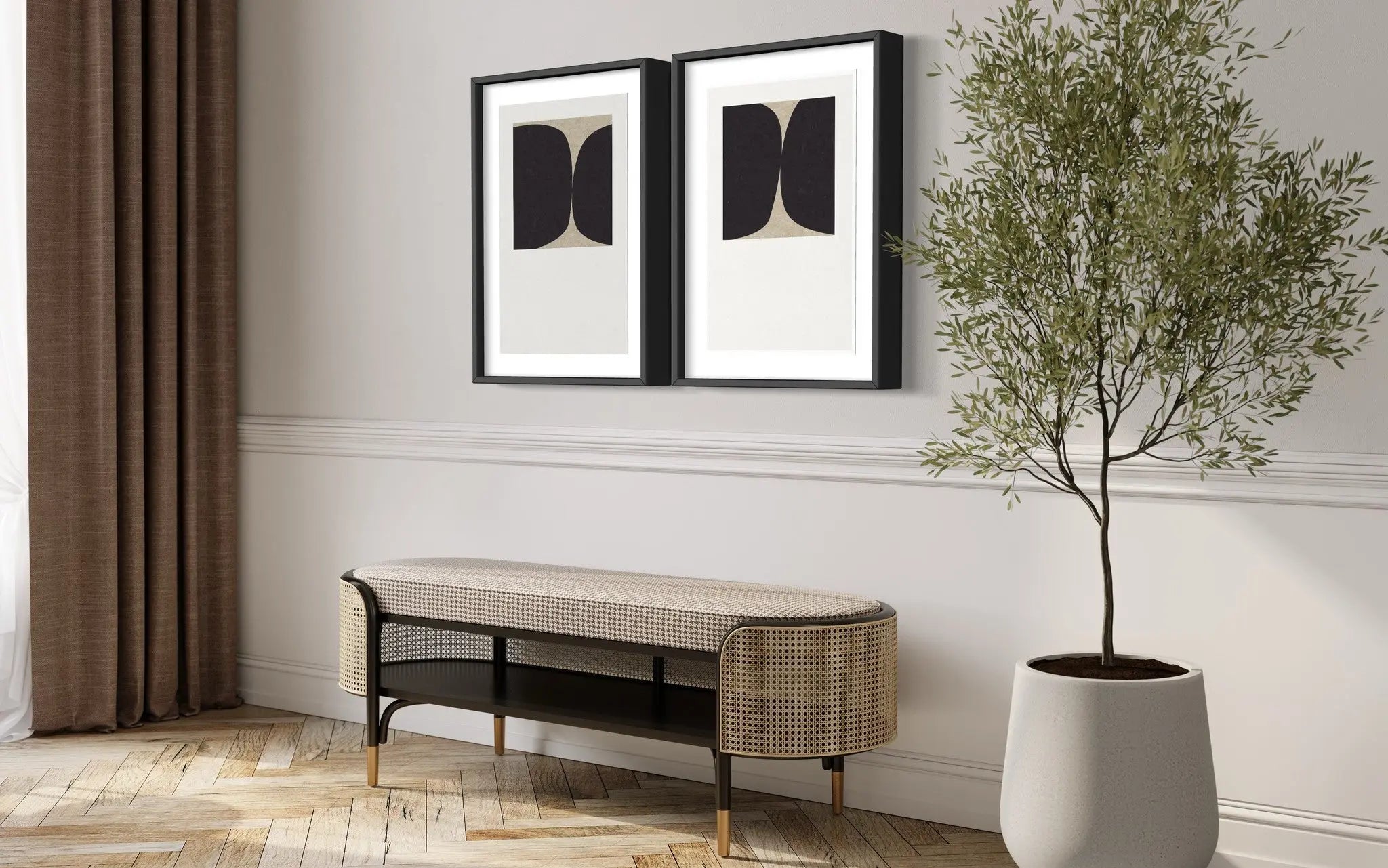 Union by Francesco Alessandrini displayed in a modern living room interior