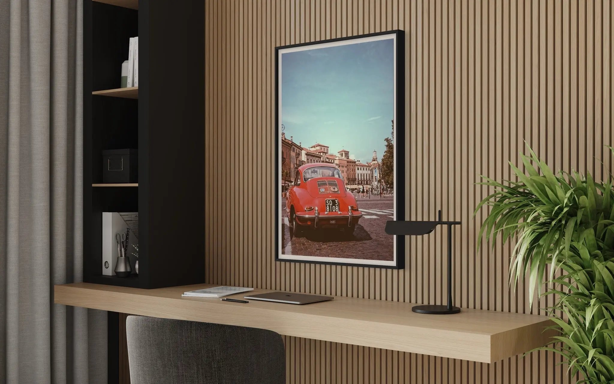 Touring In Sondro by J. Hernandez displayed in a modern living room interior