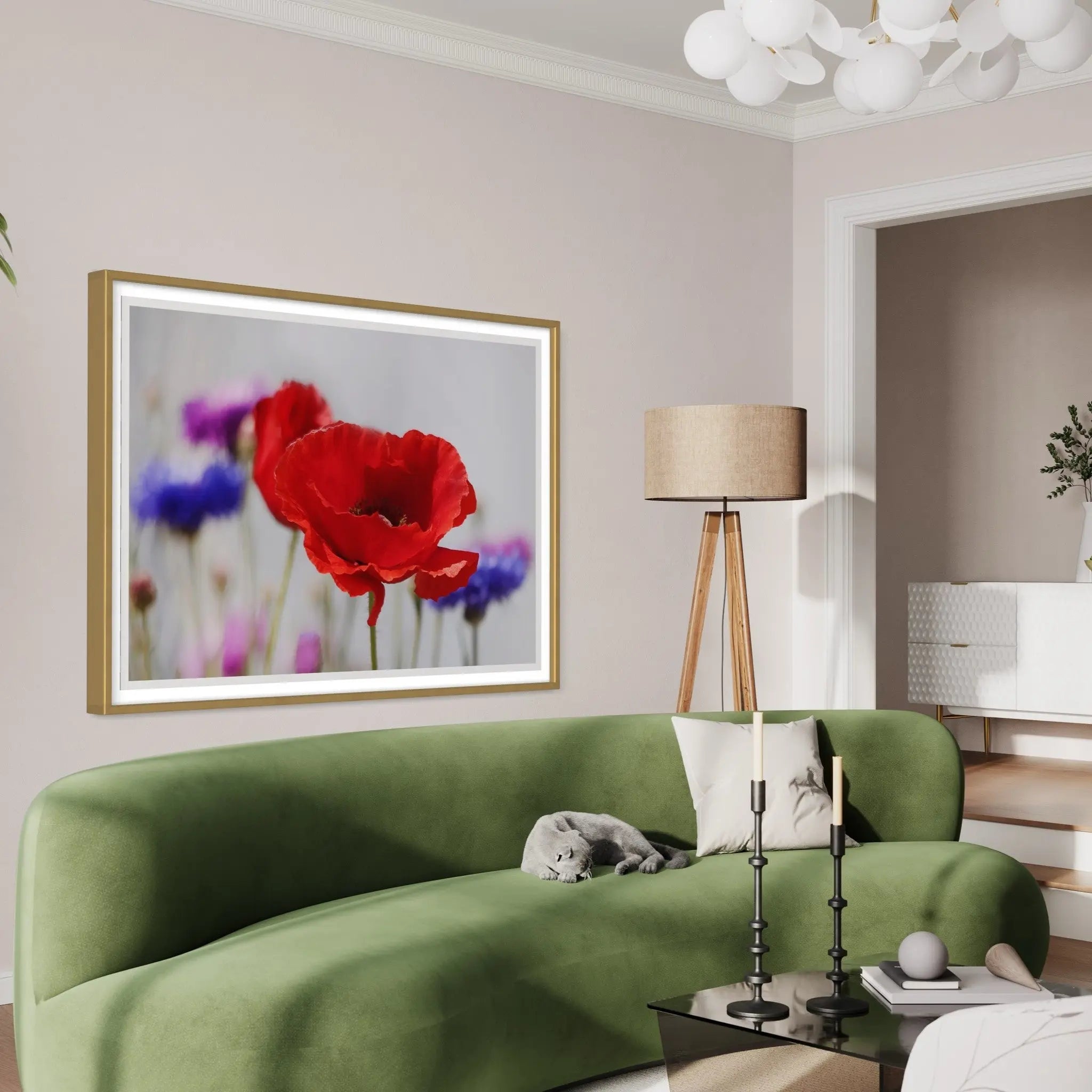 Escape by Karen Thom displayed in a modern living room interior
