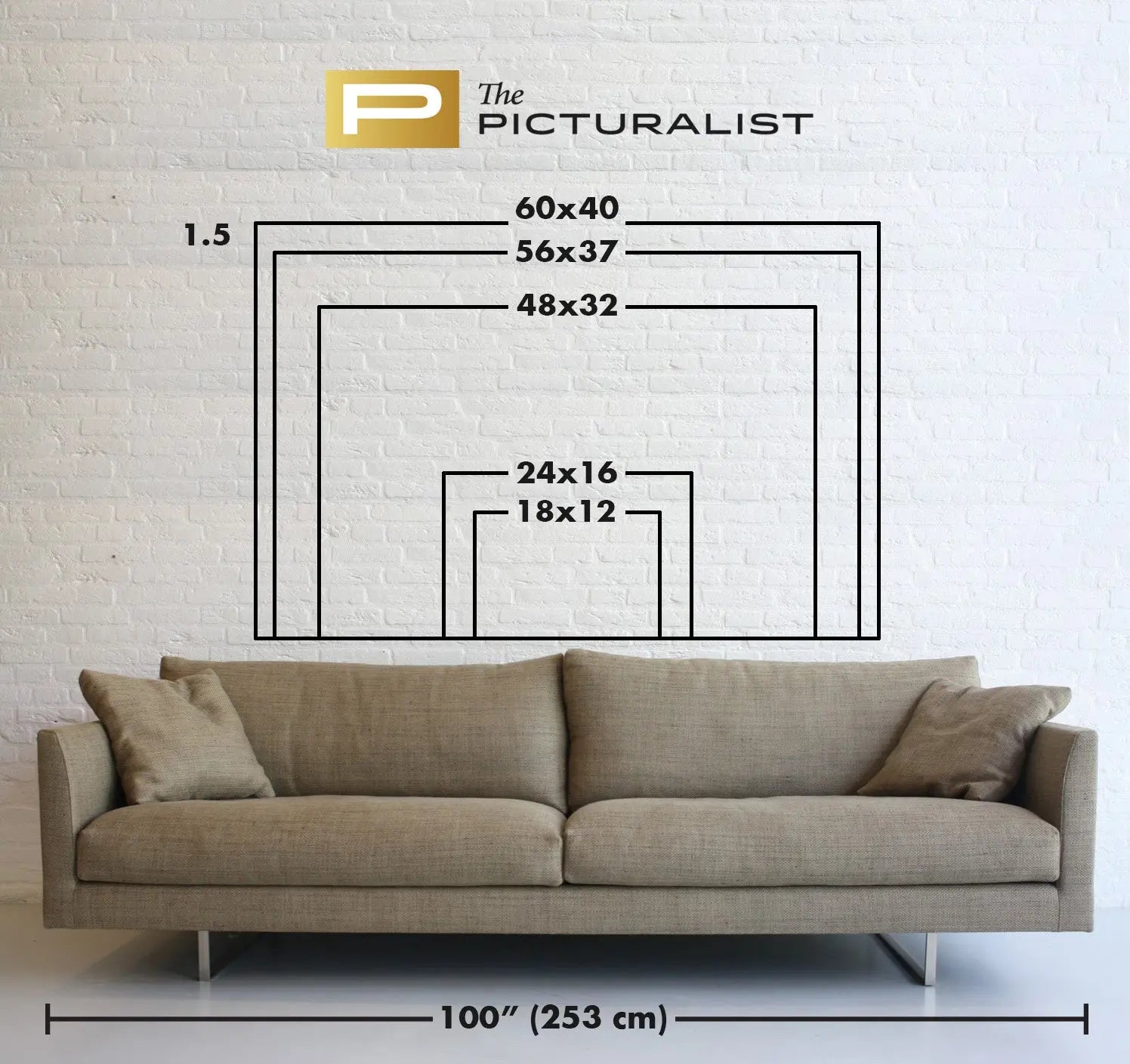 Available framing sizes and dimensions for Glass Dome, The Picturalist