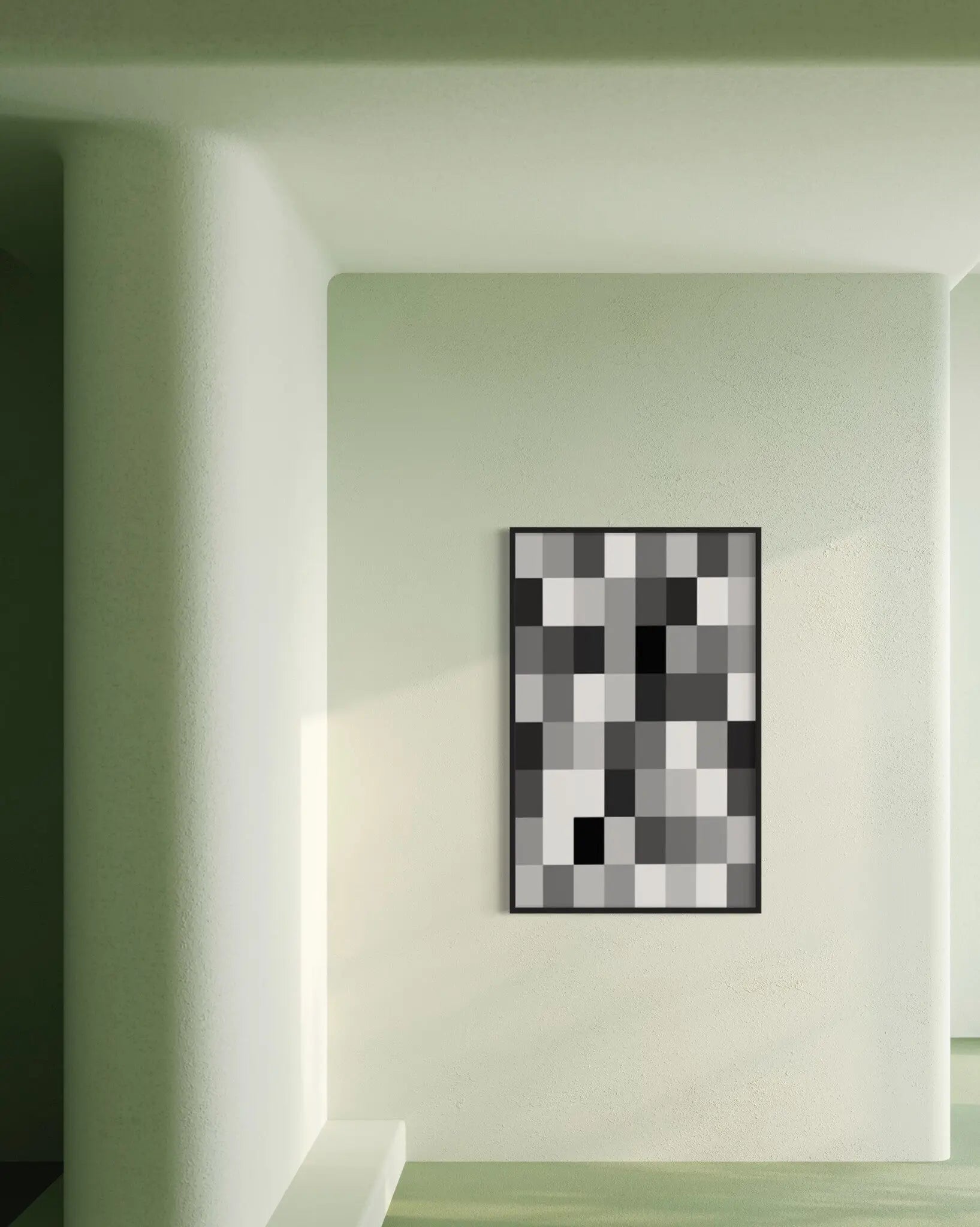 Untitled 3250 by Pedro Nuka styled in a contemporary interior setting