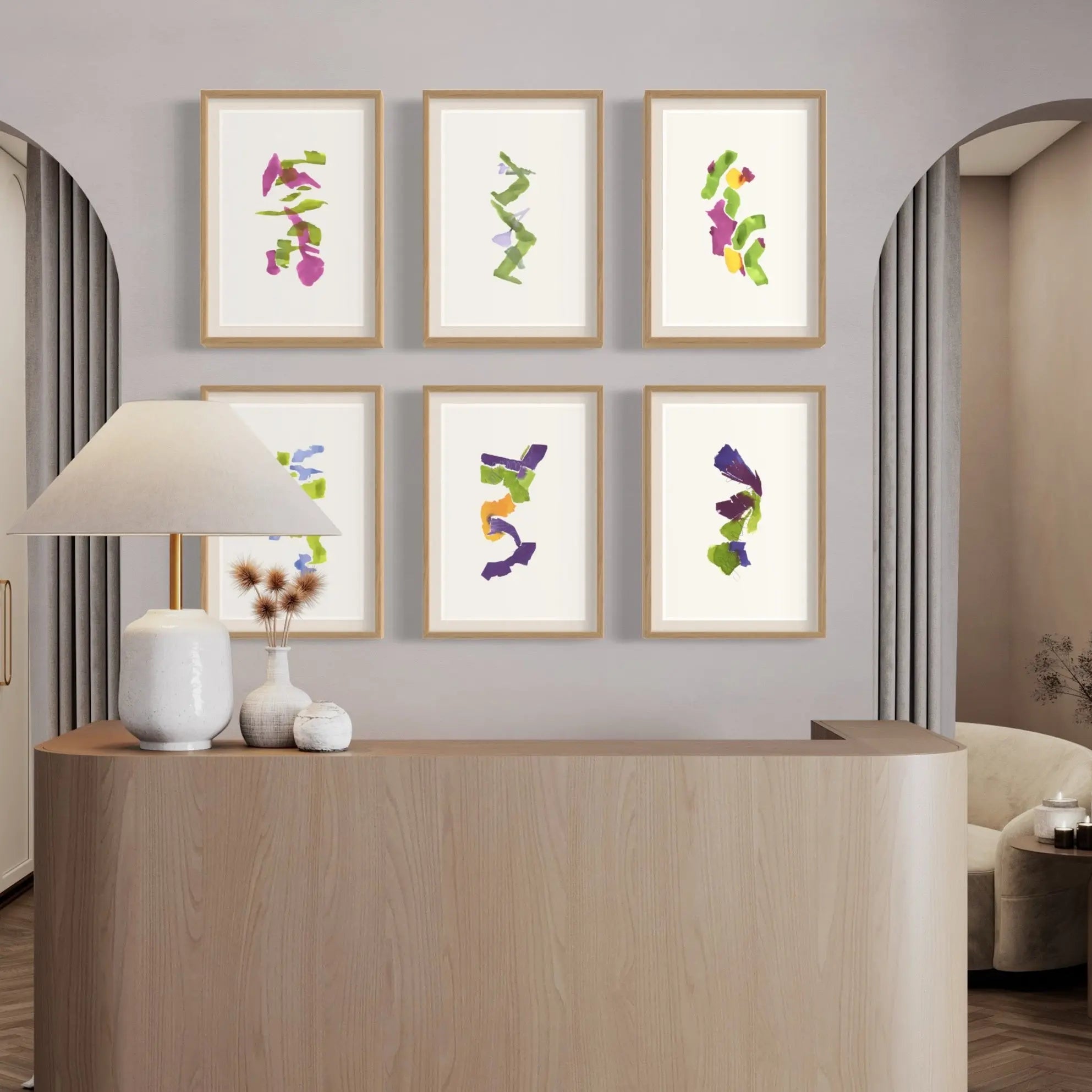 Color Study 17 by Encarnacion Portal Rubio featured in an elegant interior space