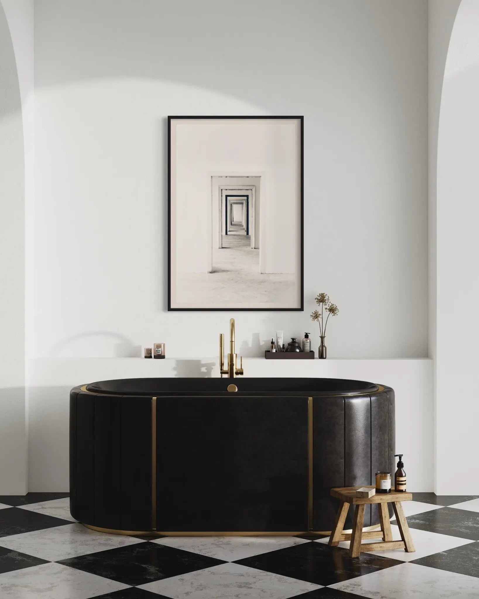 Enfilade by F. Kominik installed in a luxury residential interior
