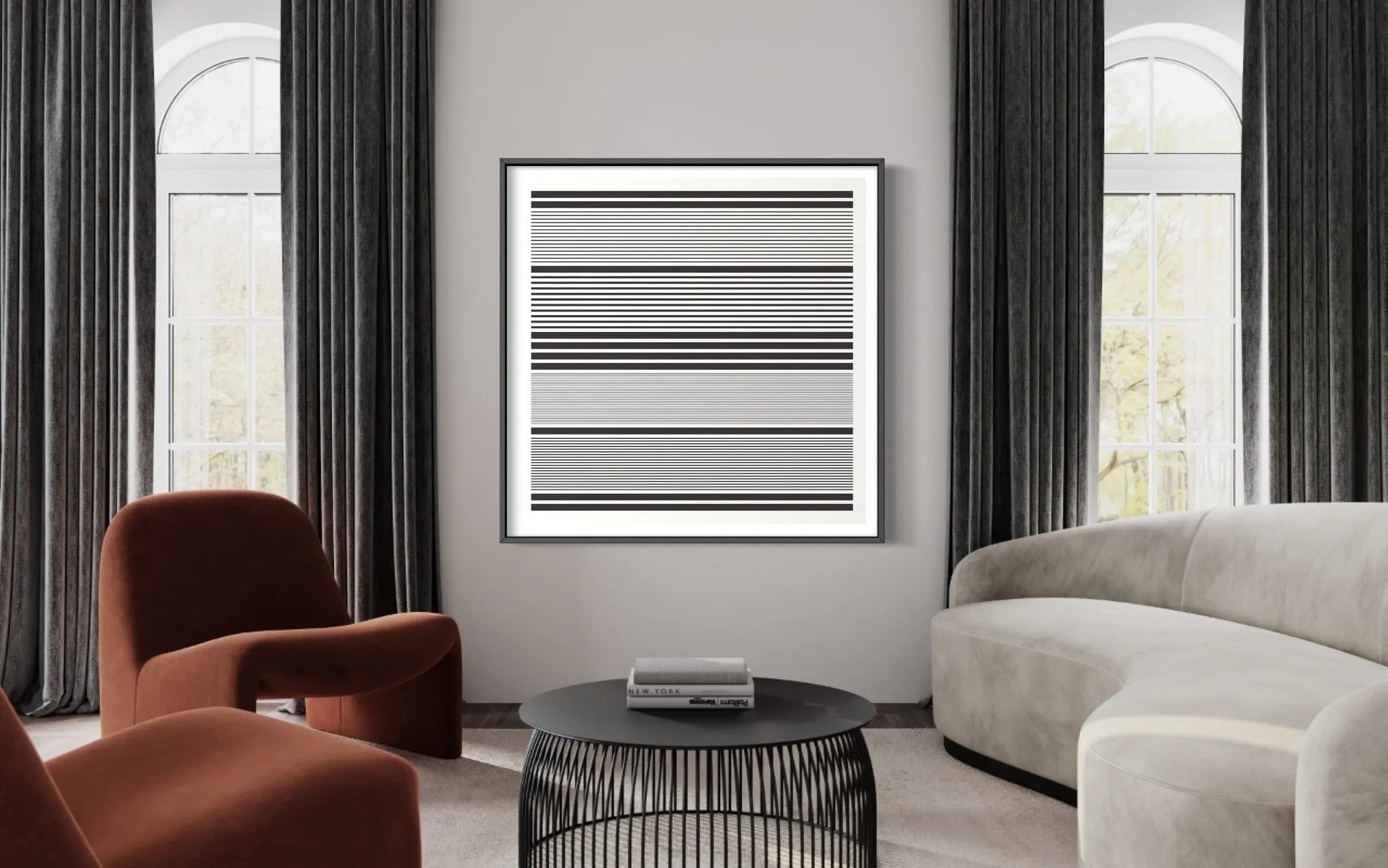 Ying Yang by Alejandro Franseschini styled in a contemporary interior setting