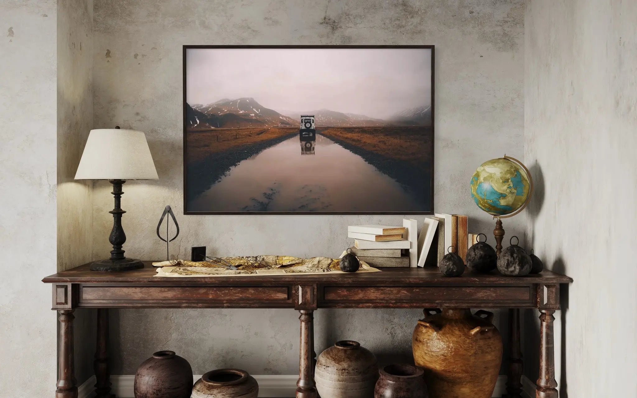 Landed by V. Morris featured in an elegant interior space