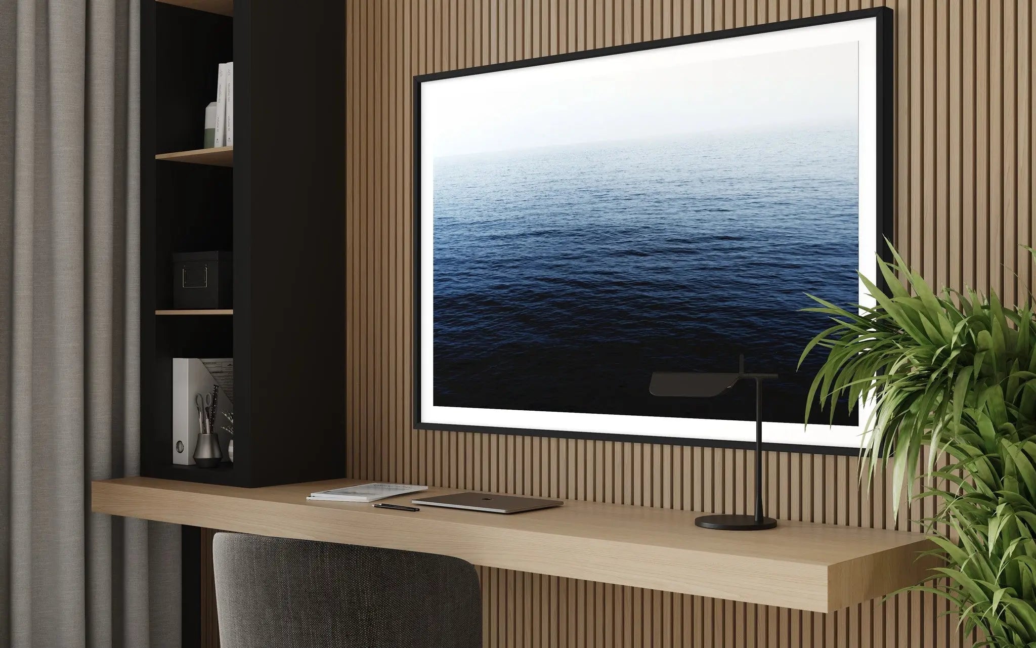 Balearic Blue by Enric Gener featured in an elegant interior space