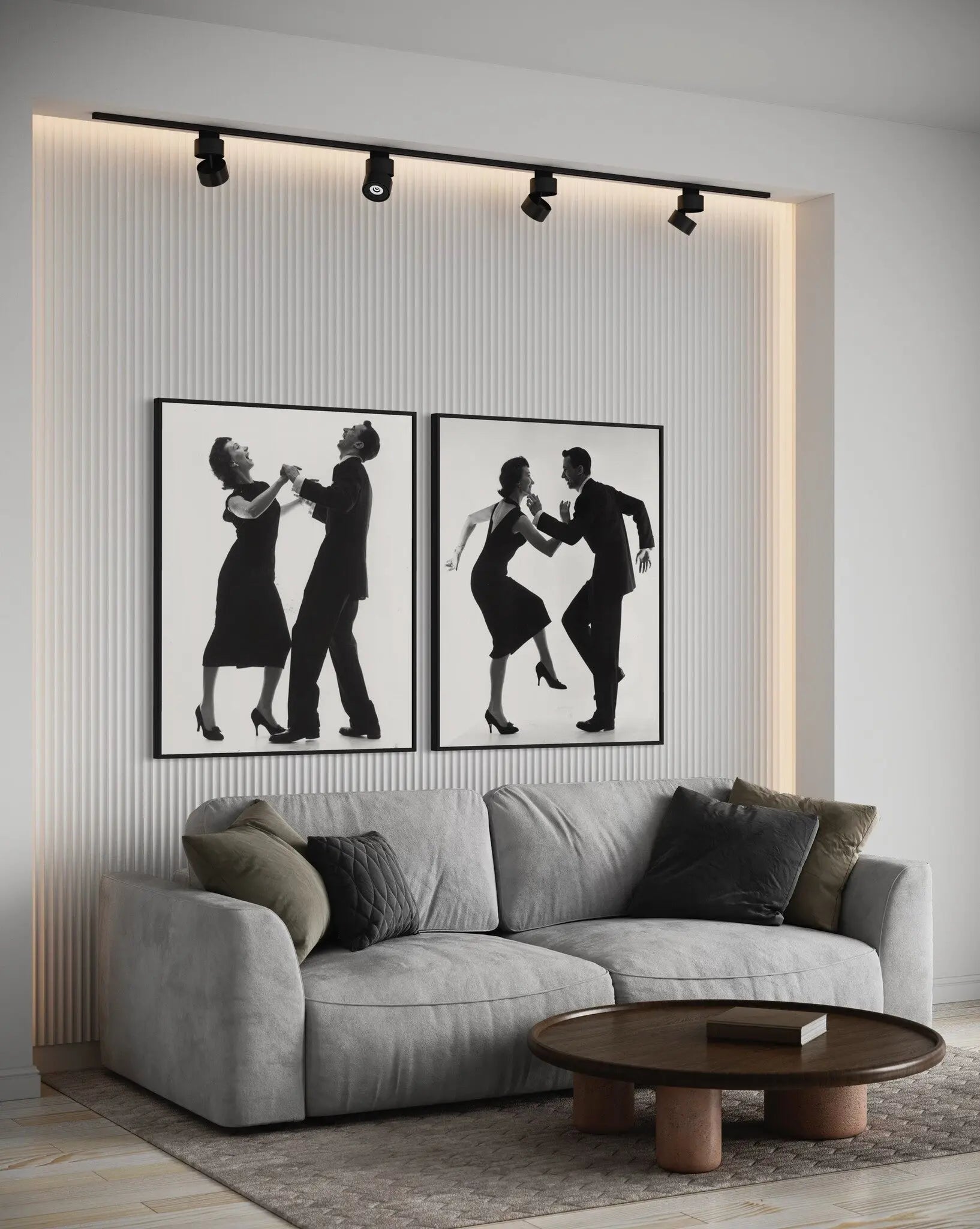 Vintage Cha-Cha-Cha Dance 1950s by Thurston Hopkins presented in a curated interior design