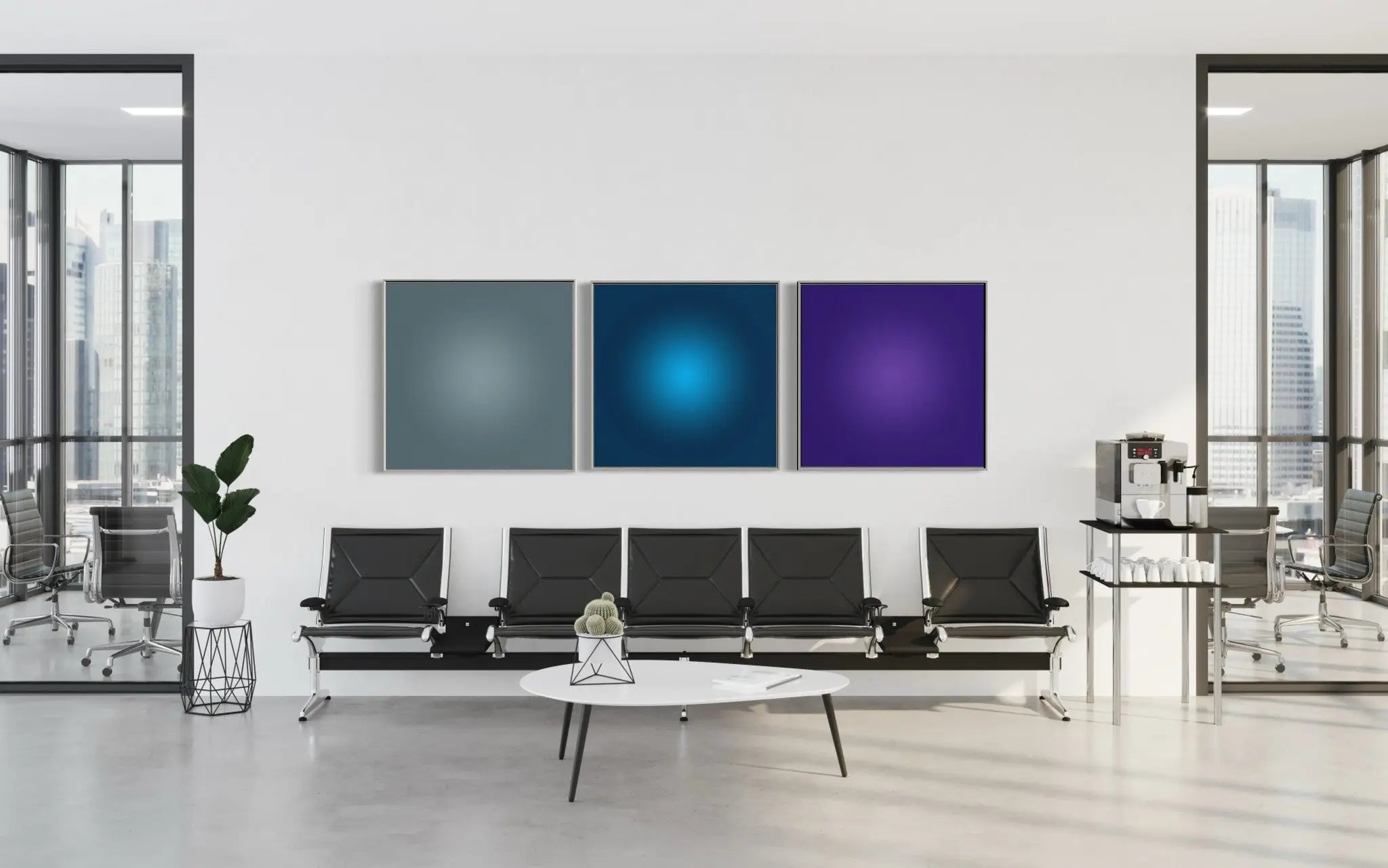 Cornflower Halo by Alejandro Franseschini featured in an elegant interior space