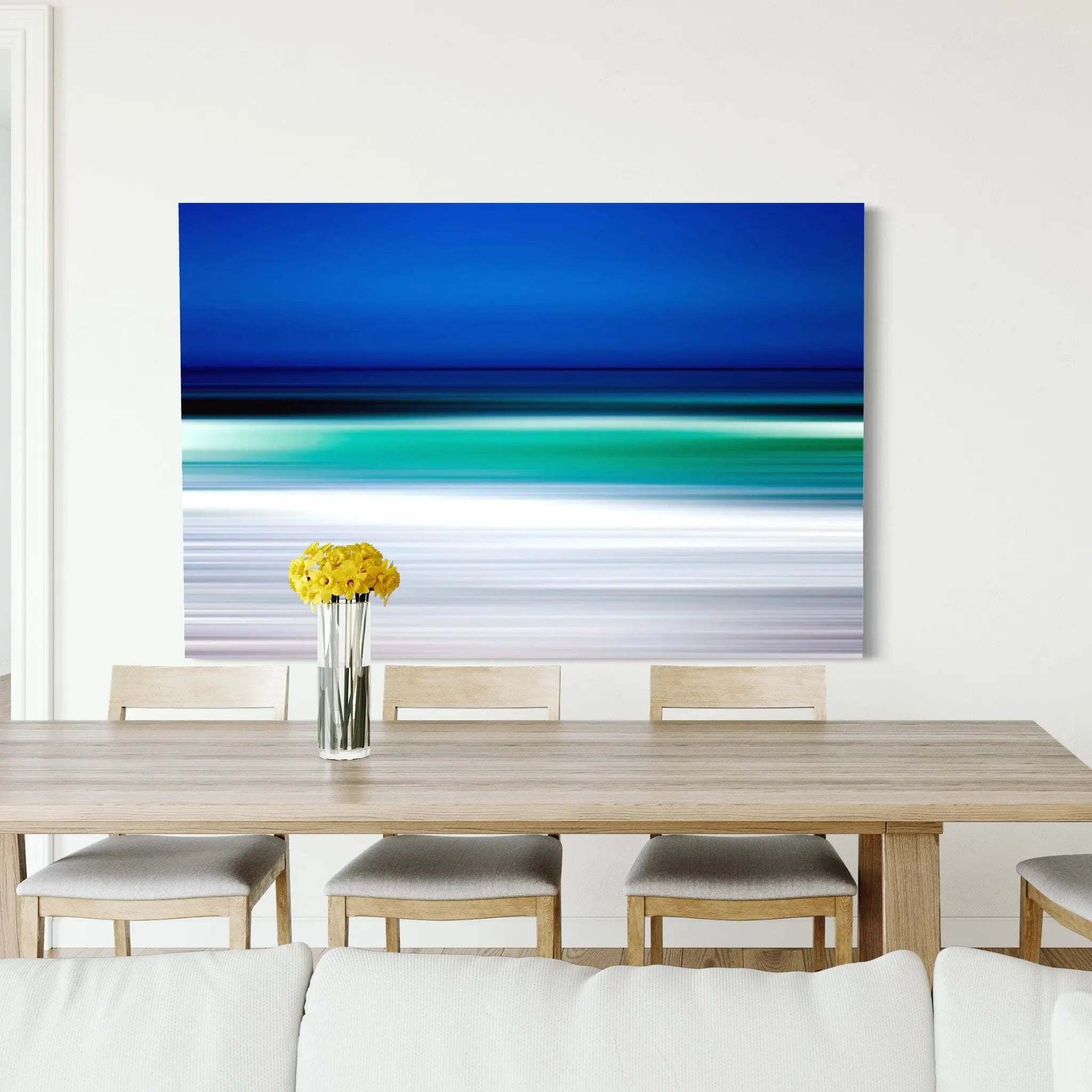 Turquoise Blur presented in a curated interior design