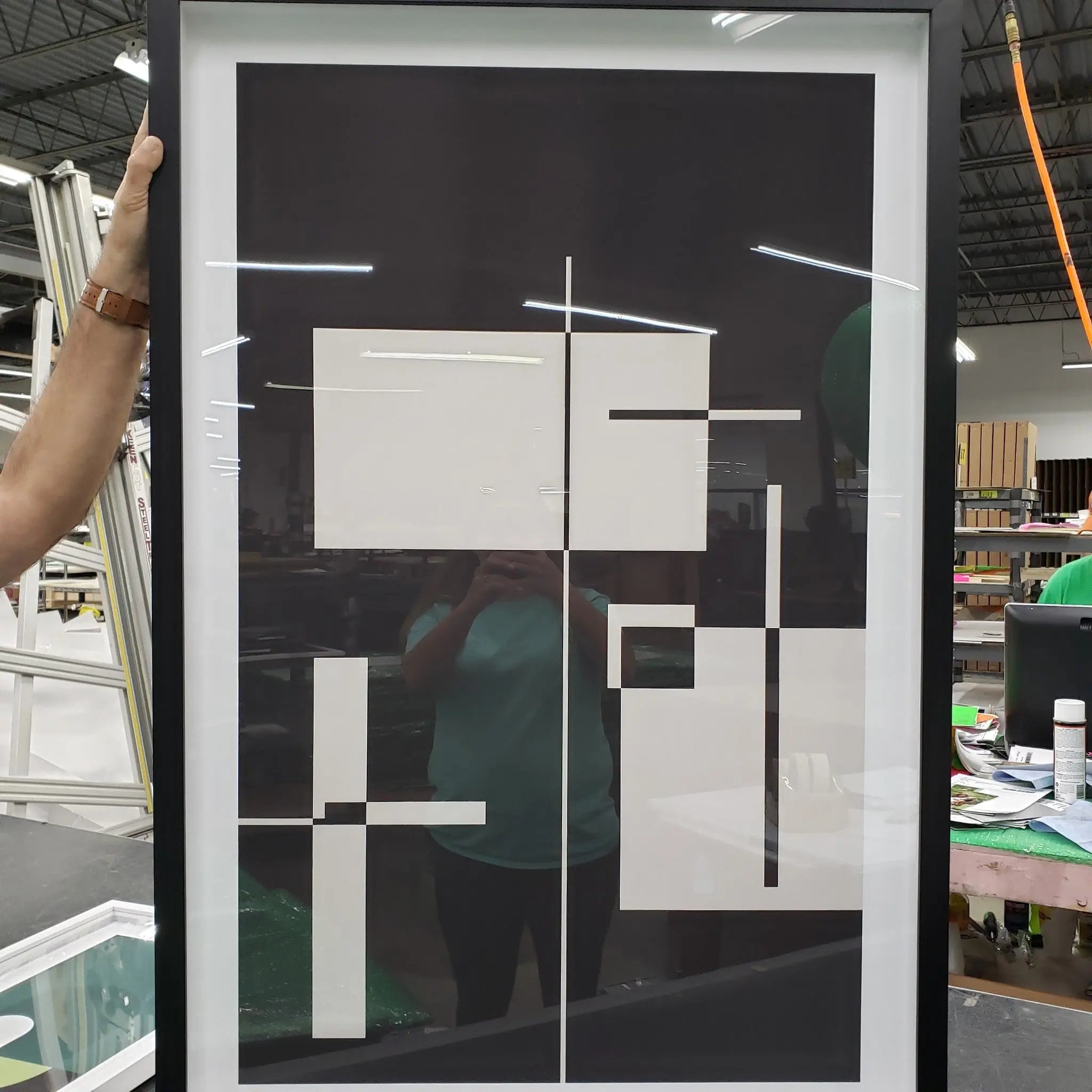 Untitled 1050 by Pedro Nuka showcased in a designer room setting