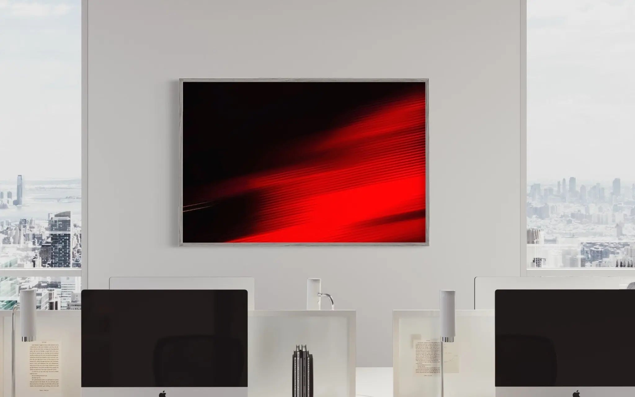 Berlin Citylights 4 by Wassily Kazimirski showcased in a designer room setting