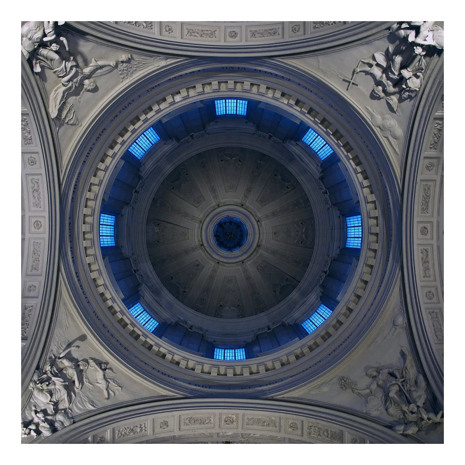 Blue And Grey Dome, fine art paper print, The Picturalist