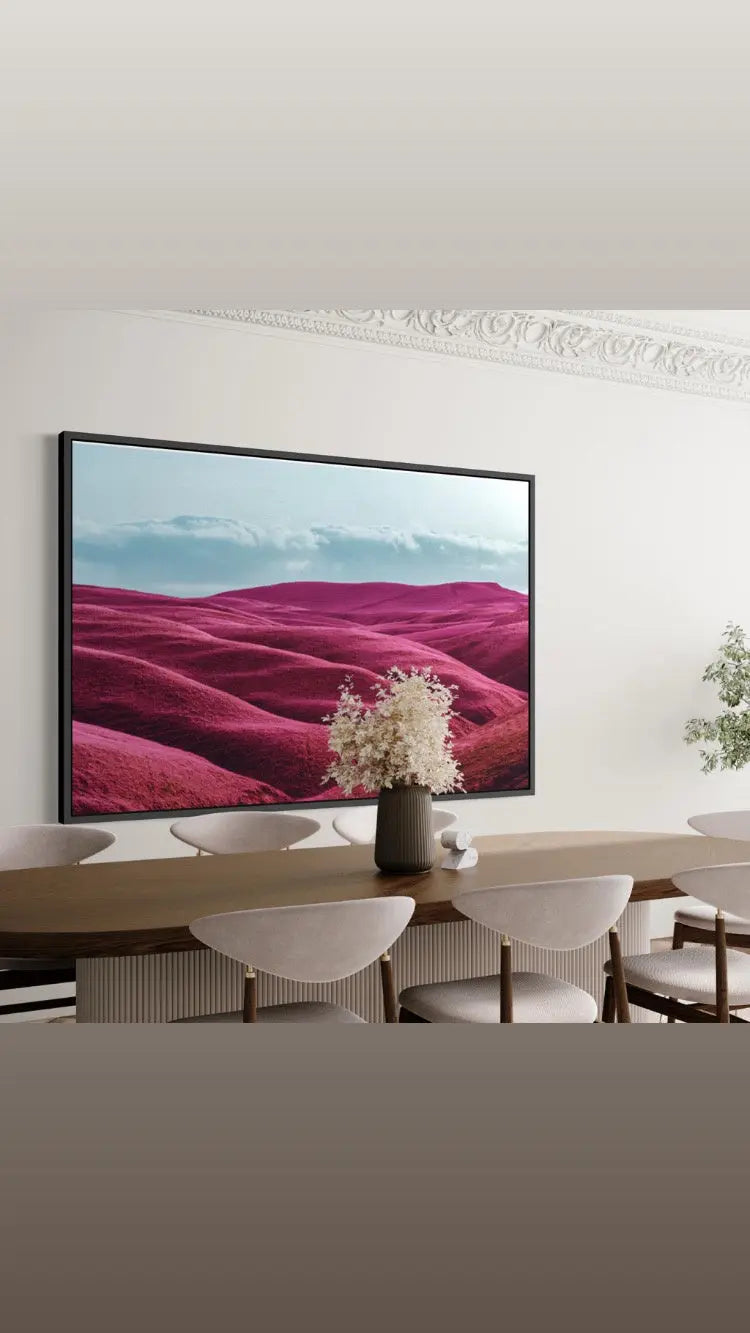 Fiction by Francesco Alessandrini displayed in a modern living room interior