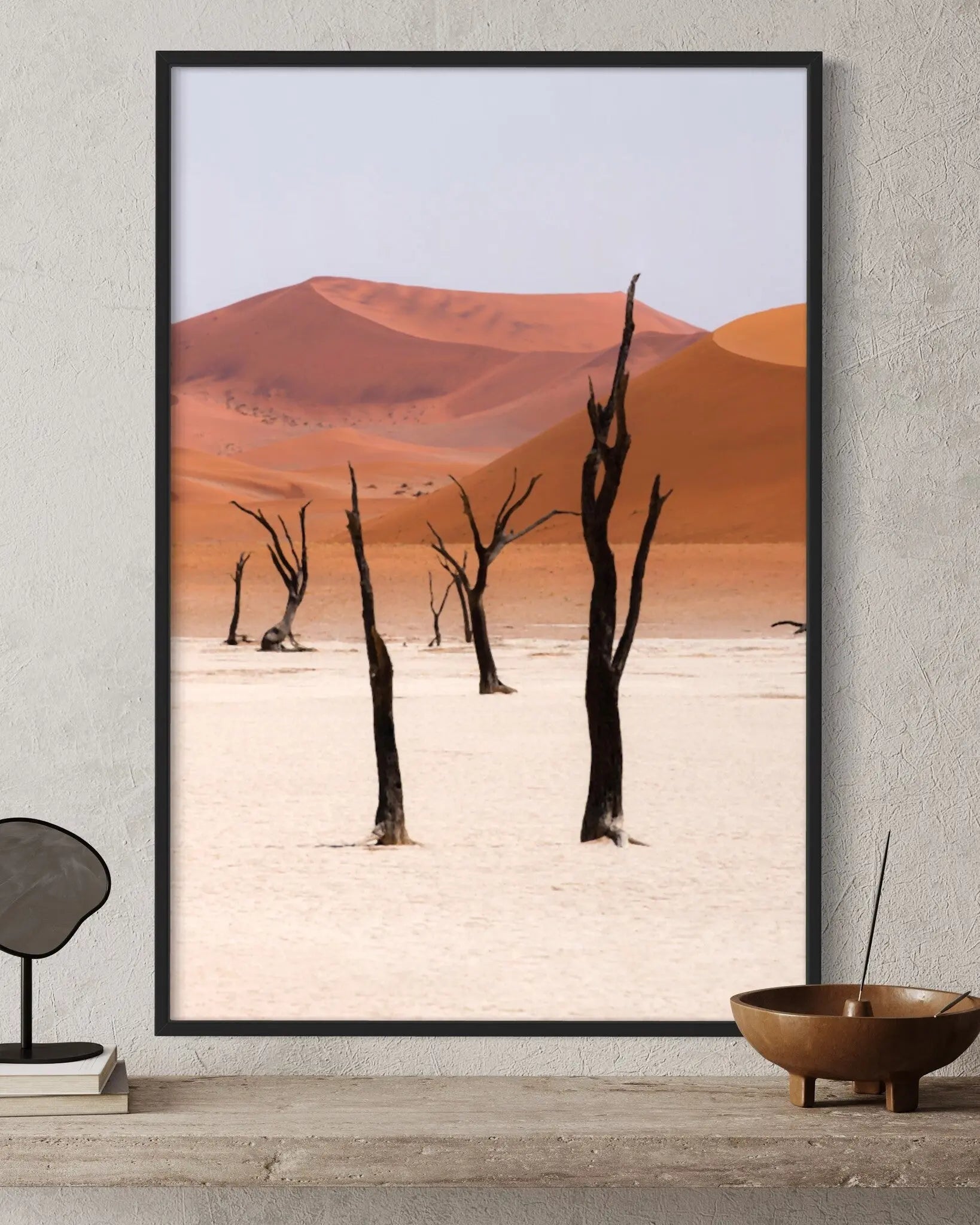 Desert Landscape by A. Francis featured in an elegant interior space