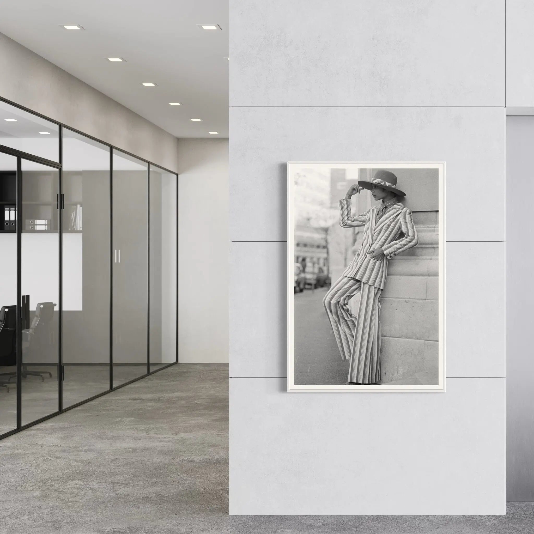 Stripy Chic by Mike McKeown showcased in a designer room setting
