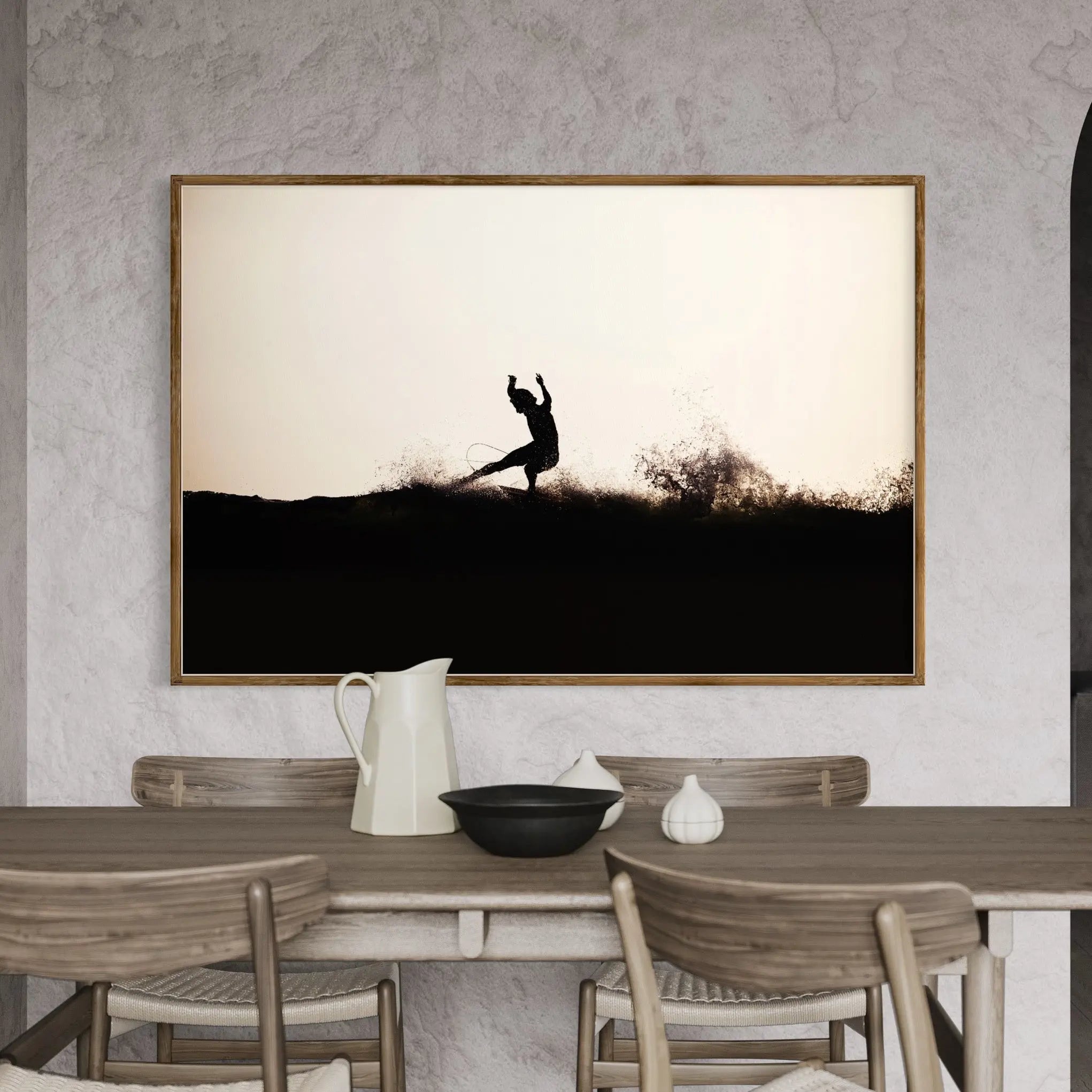 On the Edge by Enric Gener showcased in a designer room setting